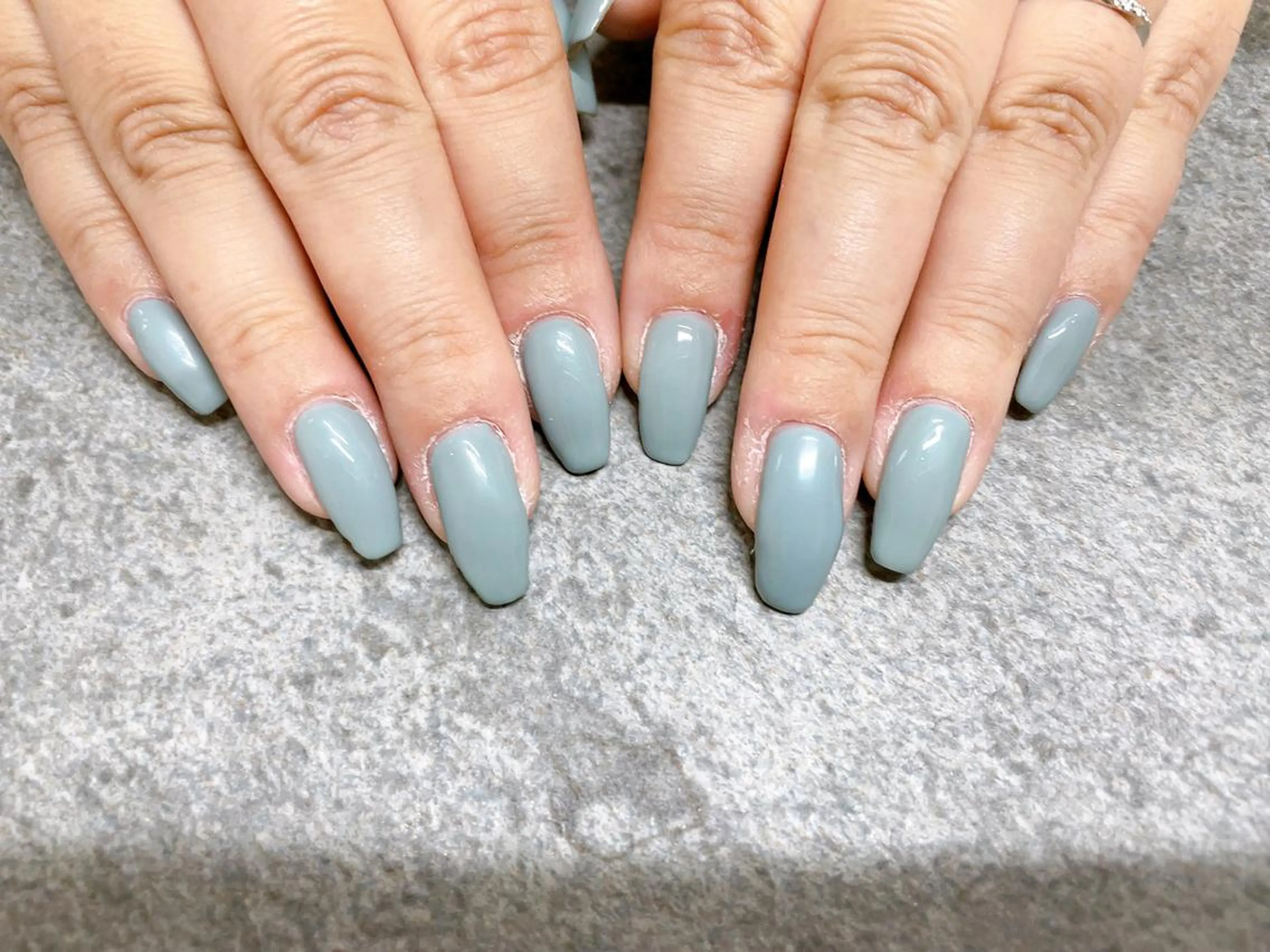 ネイル オーロラネイル ブルー フラワーネイル フットネイル フレンチネイル ハンドネイル Mogu nail 二子玉川のネイルデザイン