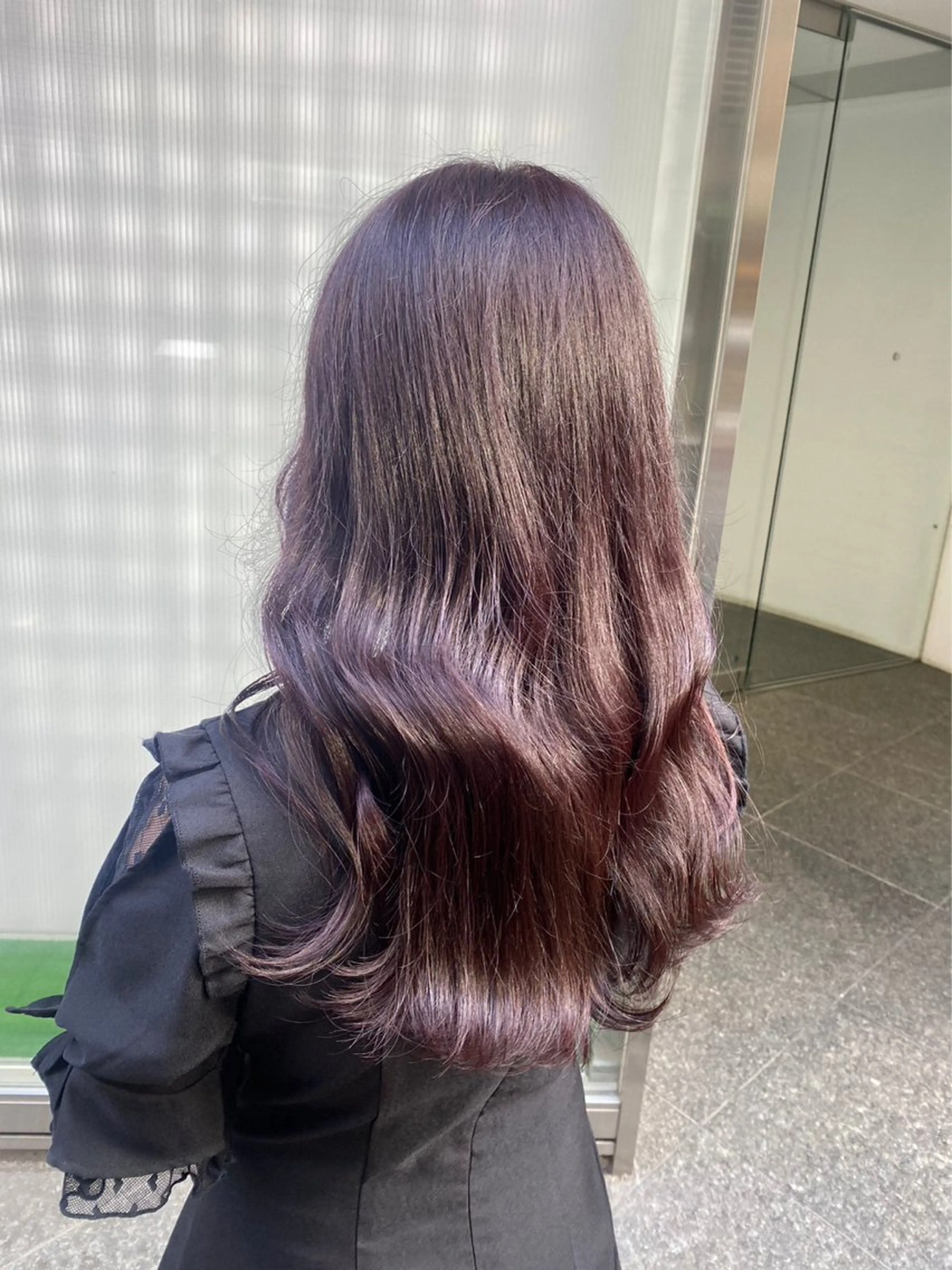 セミロング カラー パーマ ヘアアレンジ メンズ 🤍透明感カラー🤍 ブリーチ🤍AINEのヘアスタイル