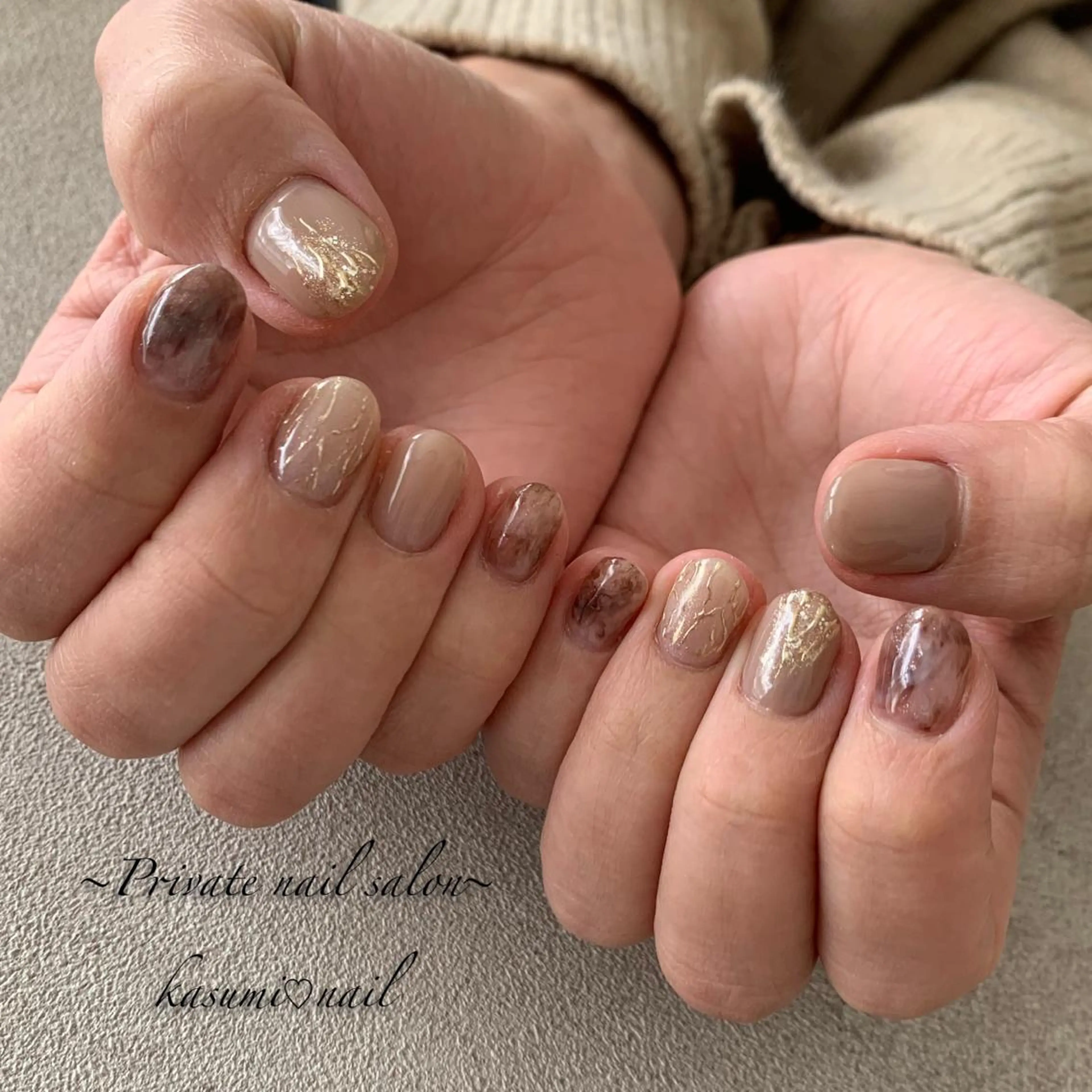 ネイル マグネットネイル ミラーネイル ニュアンスネイル 夏ネイル KASUMI♡ Nailのネイルデザイン