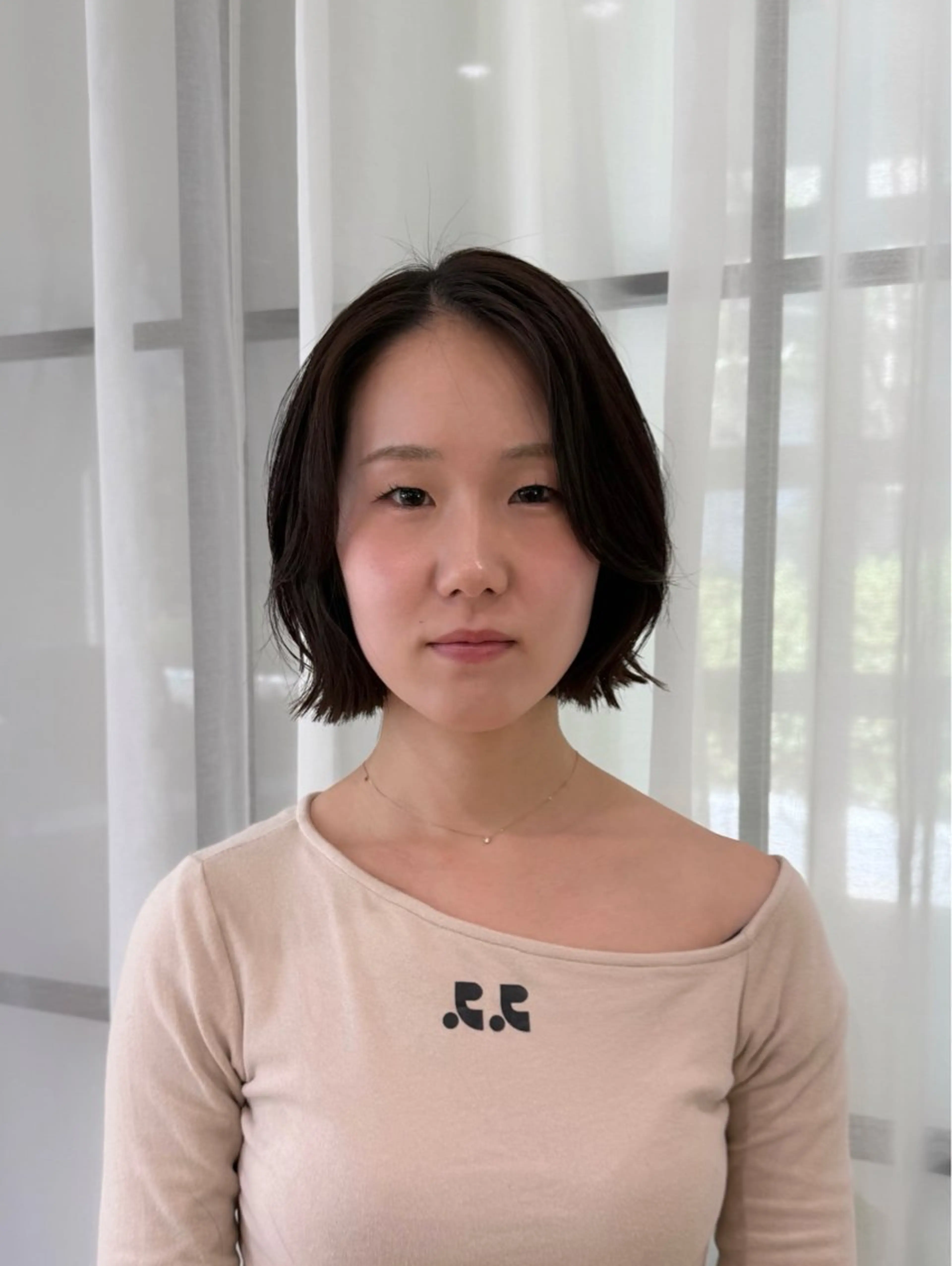 ミディアム ボブレイヤー ボブ くびれヘア レイヤーカット カット Lumier de mashu所属・nana/ボブ/ レイヤー/メンズのヘアスタイル