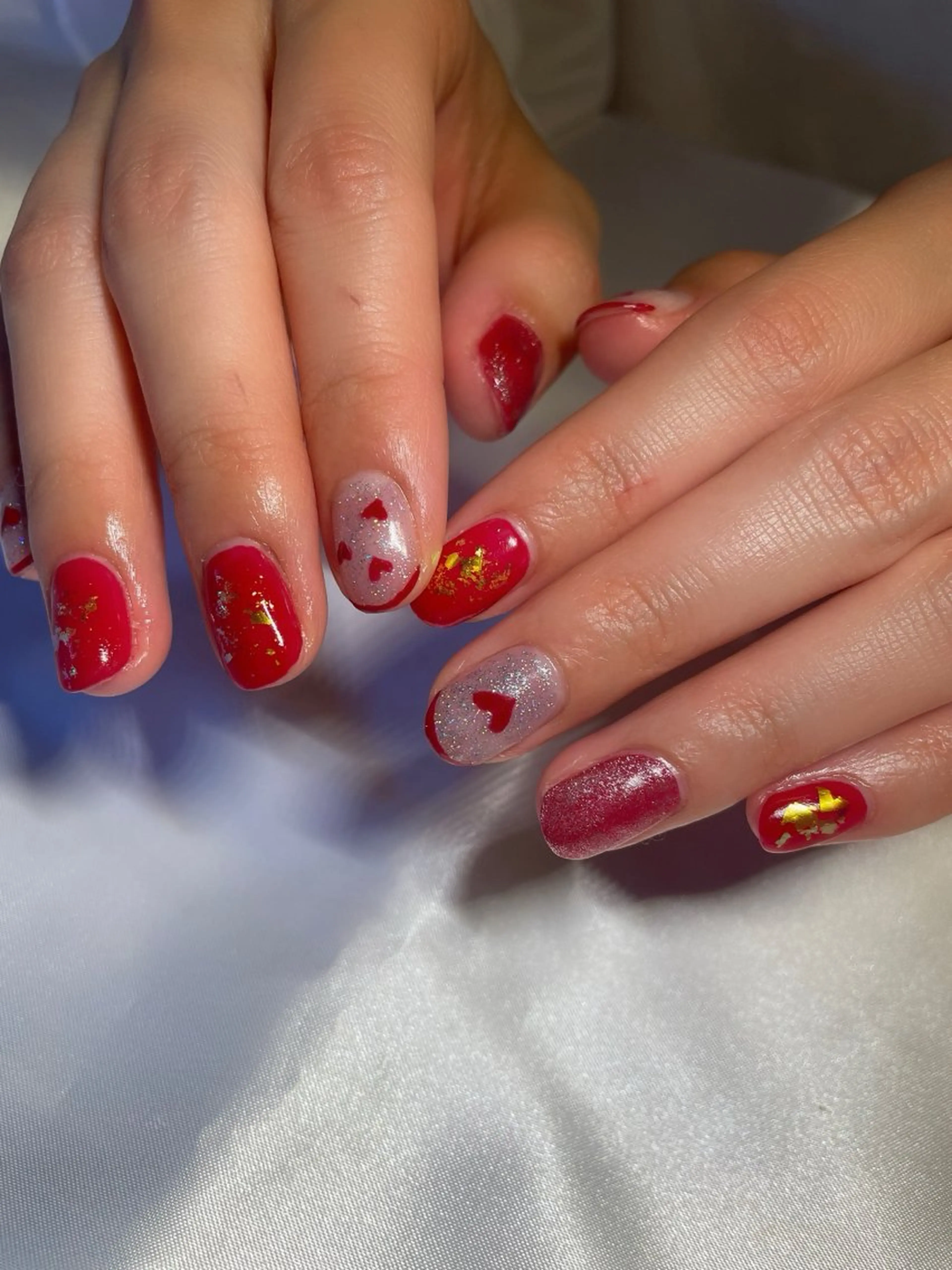 ネイル ハート ハンドネイル ROPE nail ロペネイルのネイルデザイン