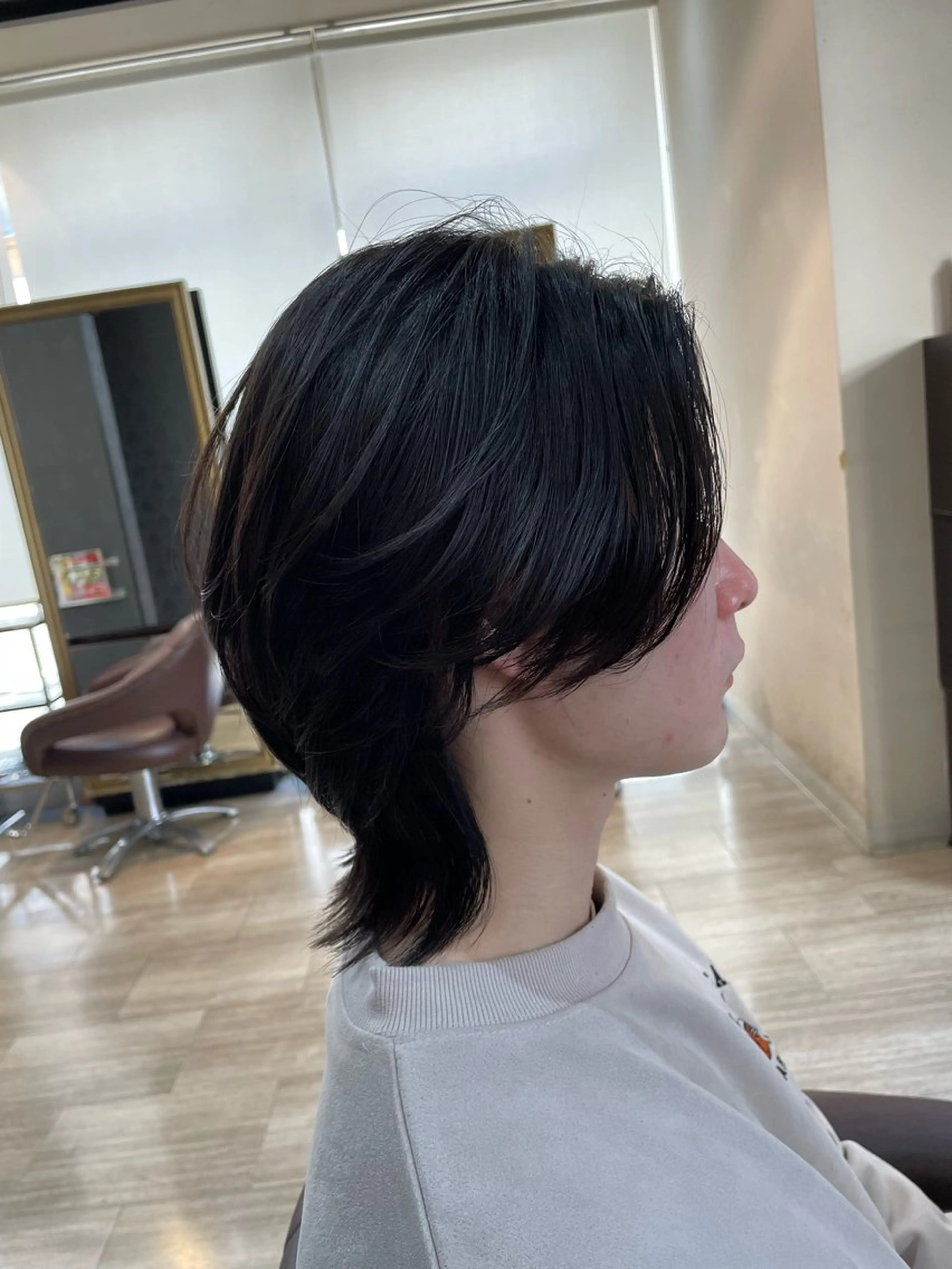 パーマ メンズ メンズ韓国風 メンズパーマ メンズウルフカット ウルフカット ニュアンスパーマ WiLL  阪急茨木店所属・メンズパーマ/一圓 慎吾/WiLLのヘアスタイル