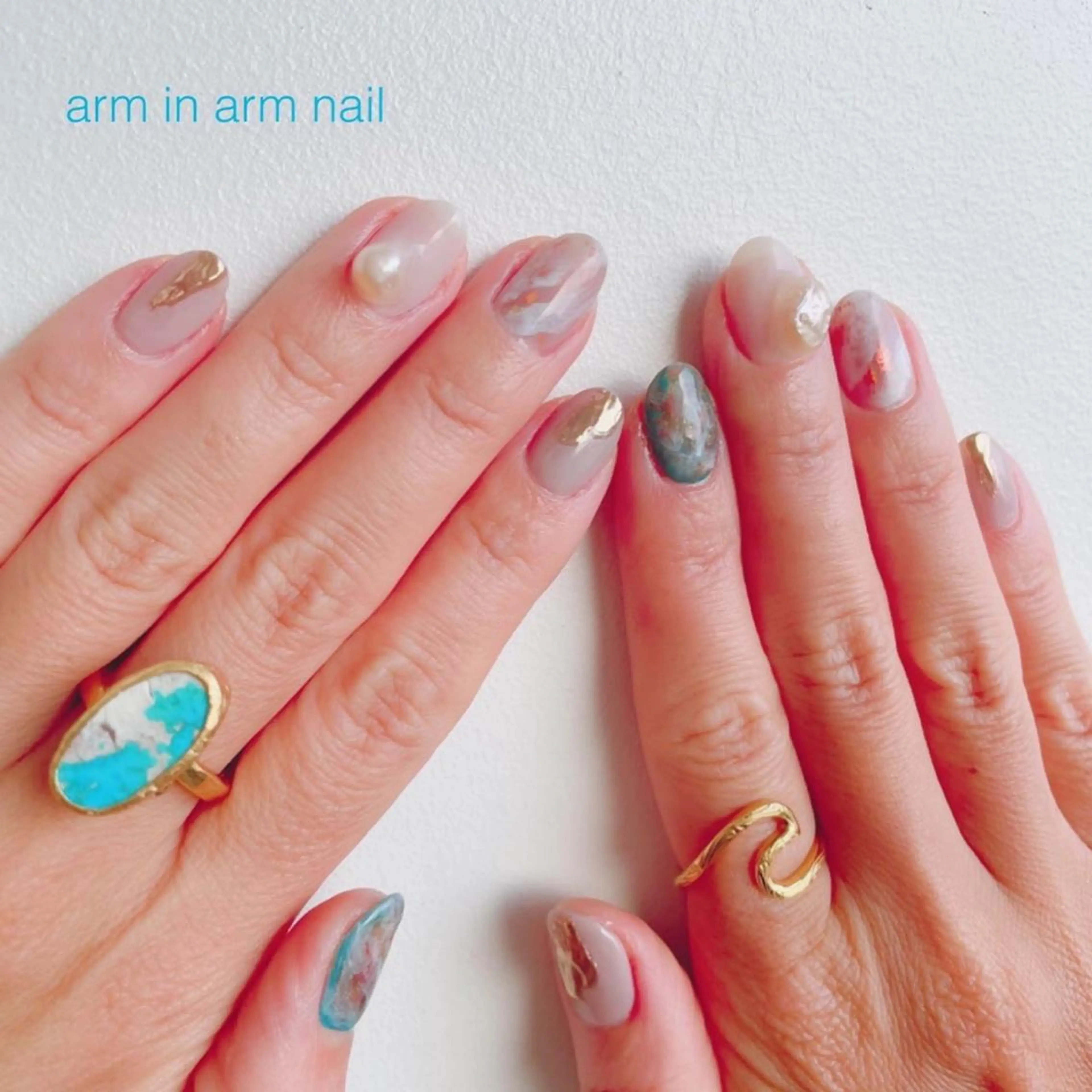 ネイル arm in arm ︎✿Yamamotoのマツエク・マツパデザイン