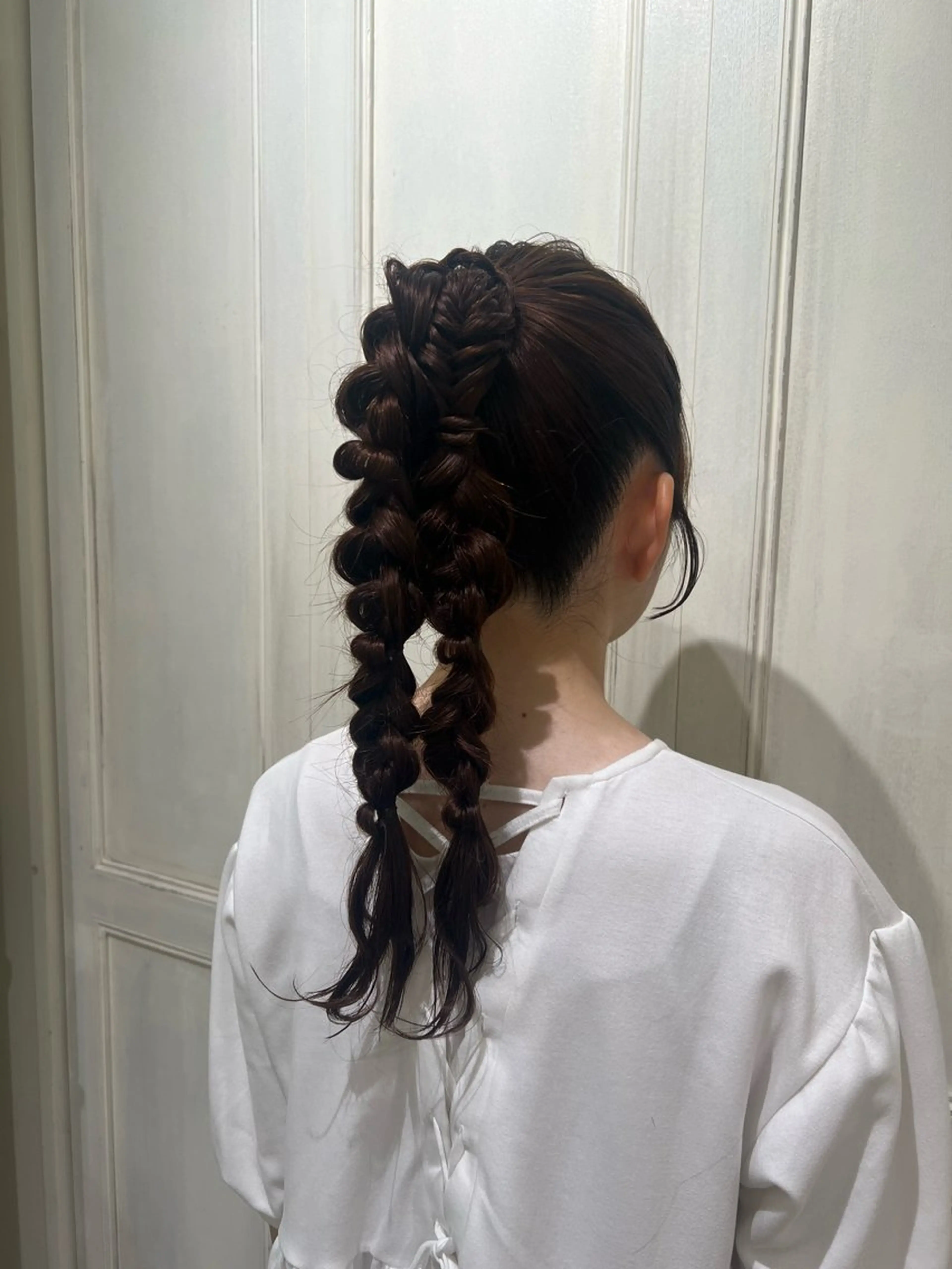 ヘアアレンジ ポニーテール ダブルカラー/髪質 改善🫧池田優紀のヘアスタイル