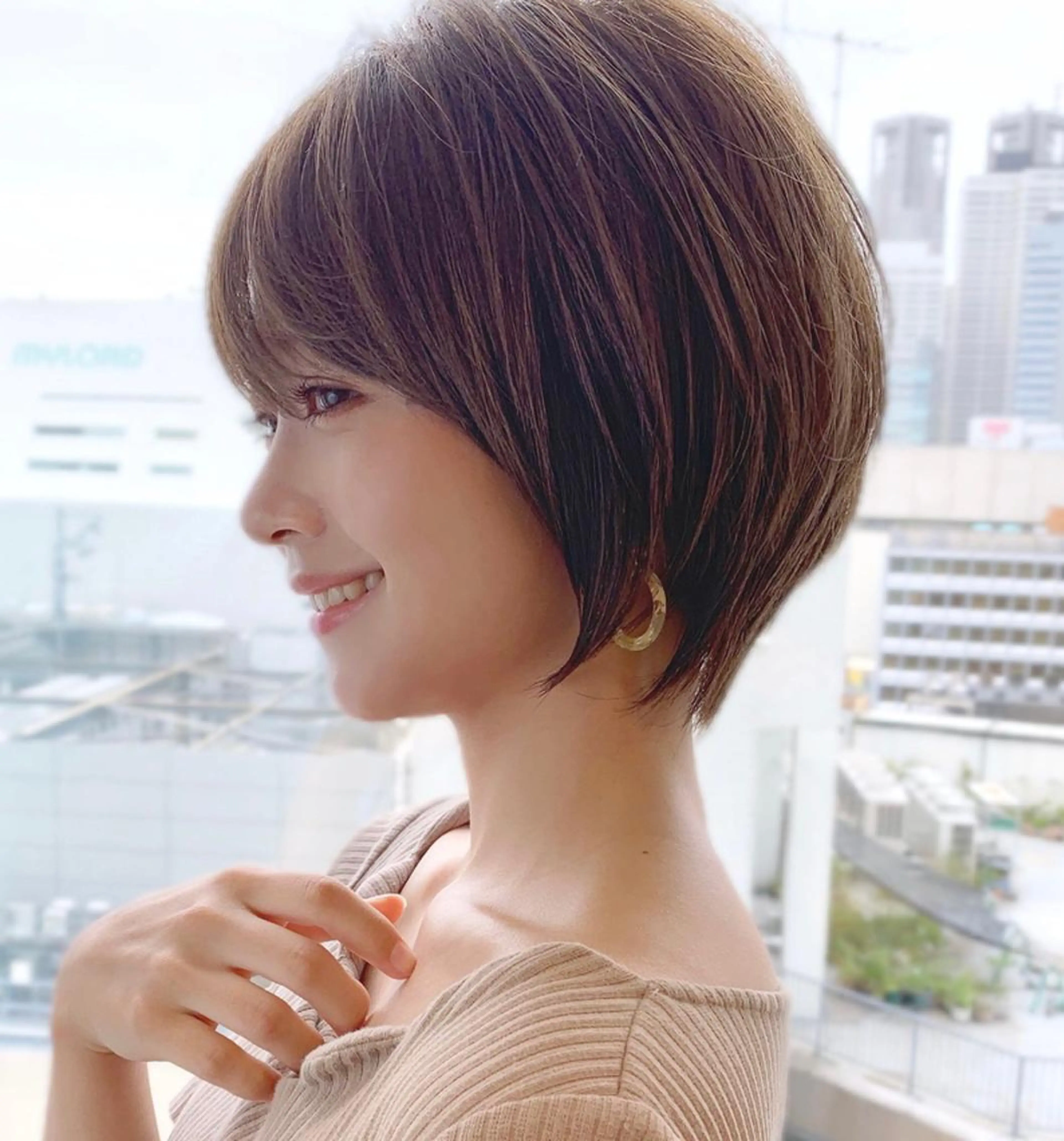 ショート 🧡くびれヘア/前髪 顔周り🧡久原結衣のヘアスタイル