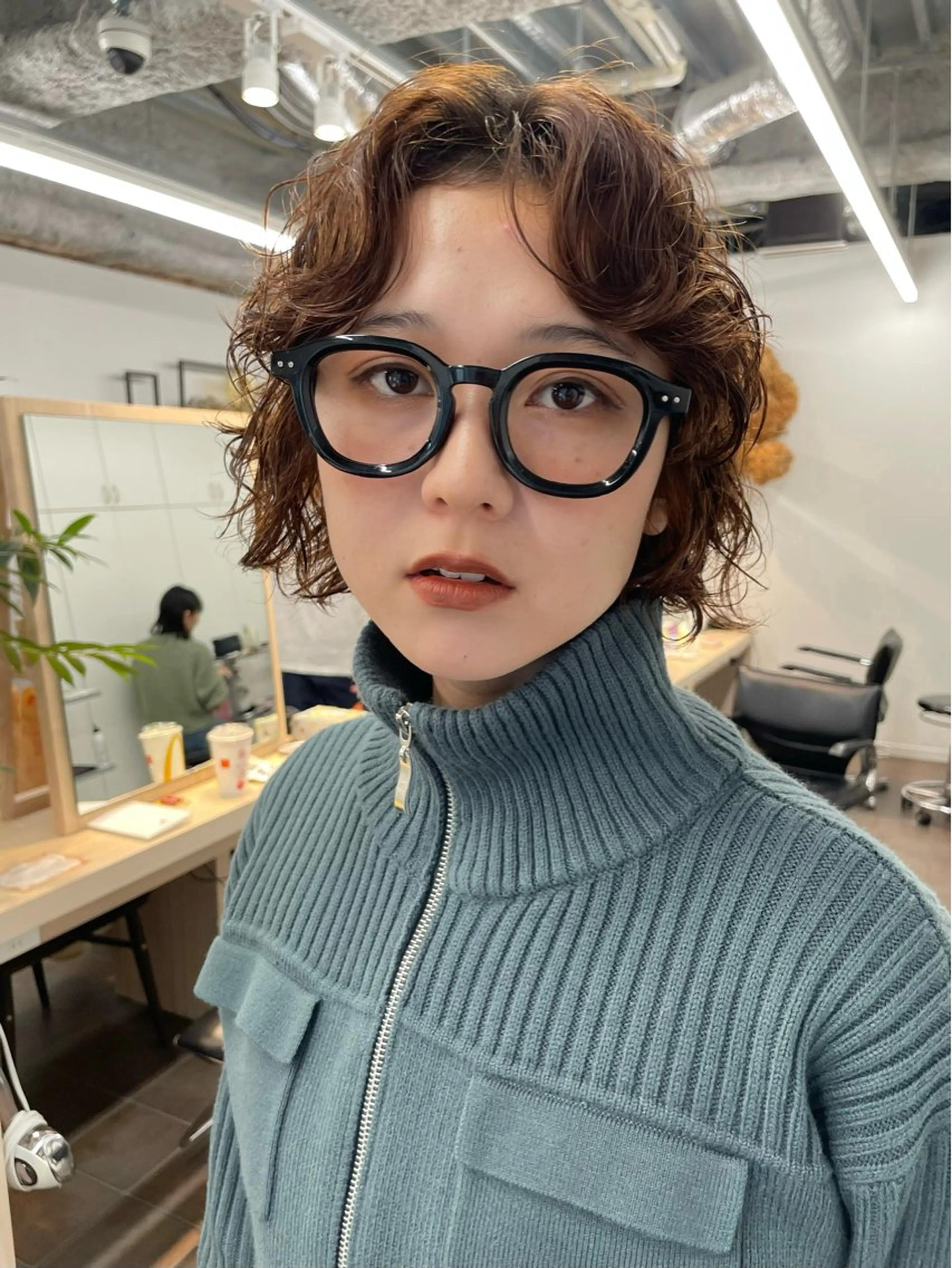 ショート ボブ レイヤーカット ショートヘア 縮毛矯正 ウルフカット カット パーマ ショート/ボブ/ パーマ/井上のヘアスタイル