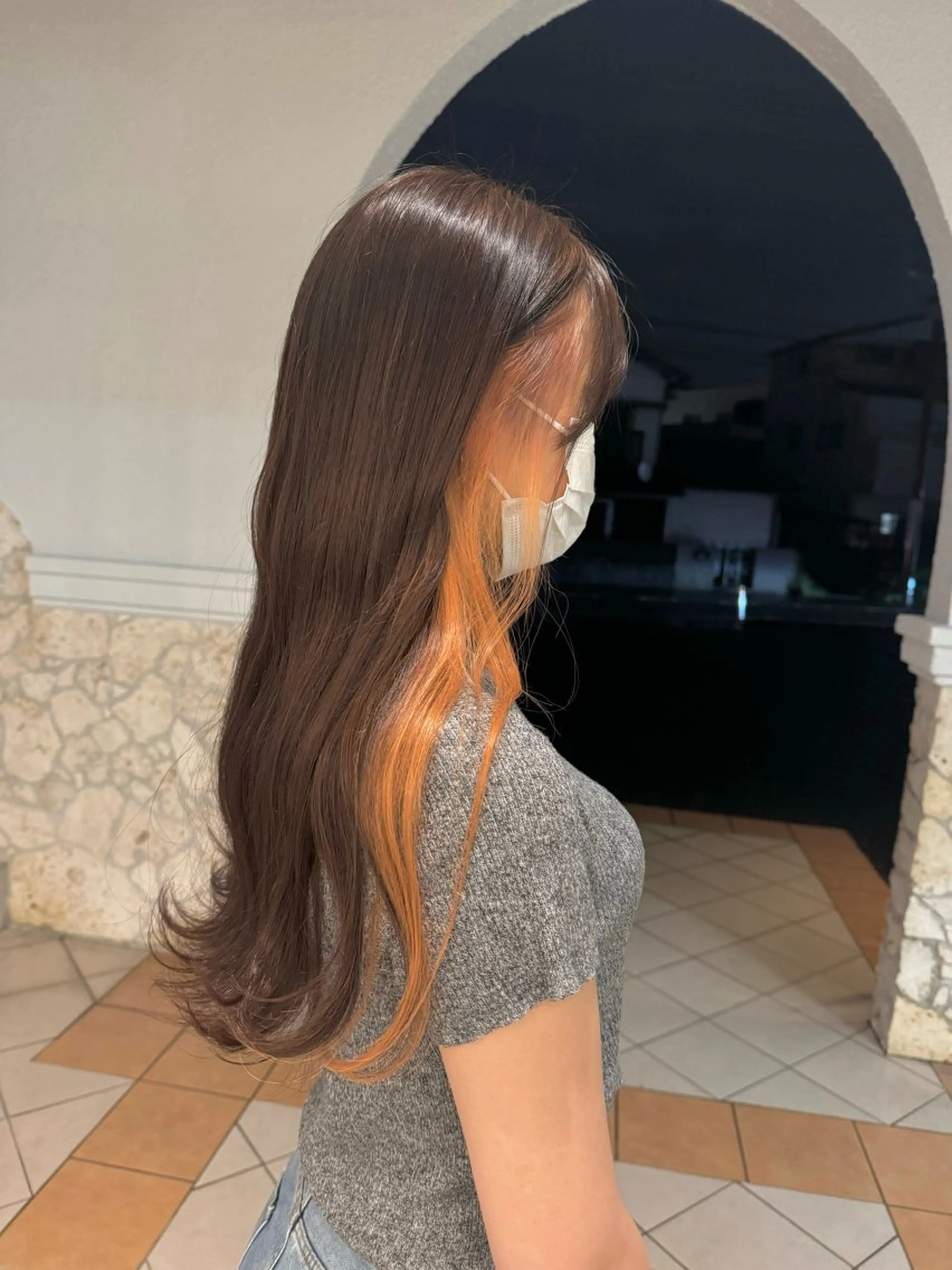 ロング カラー 石黒 晴香のヘアスタイル