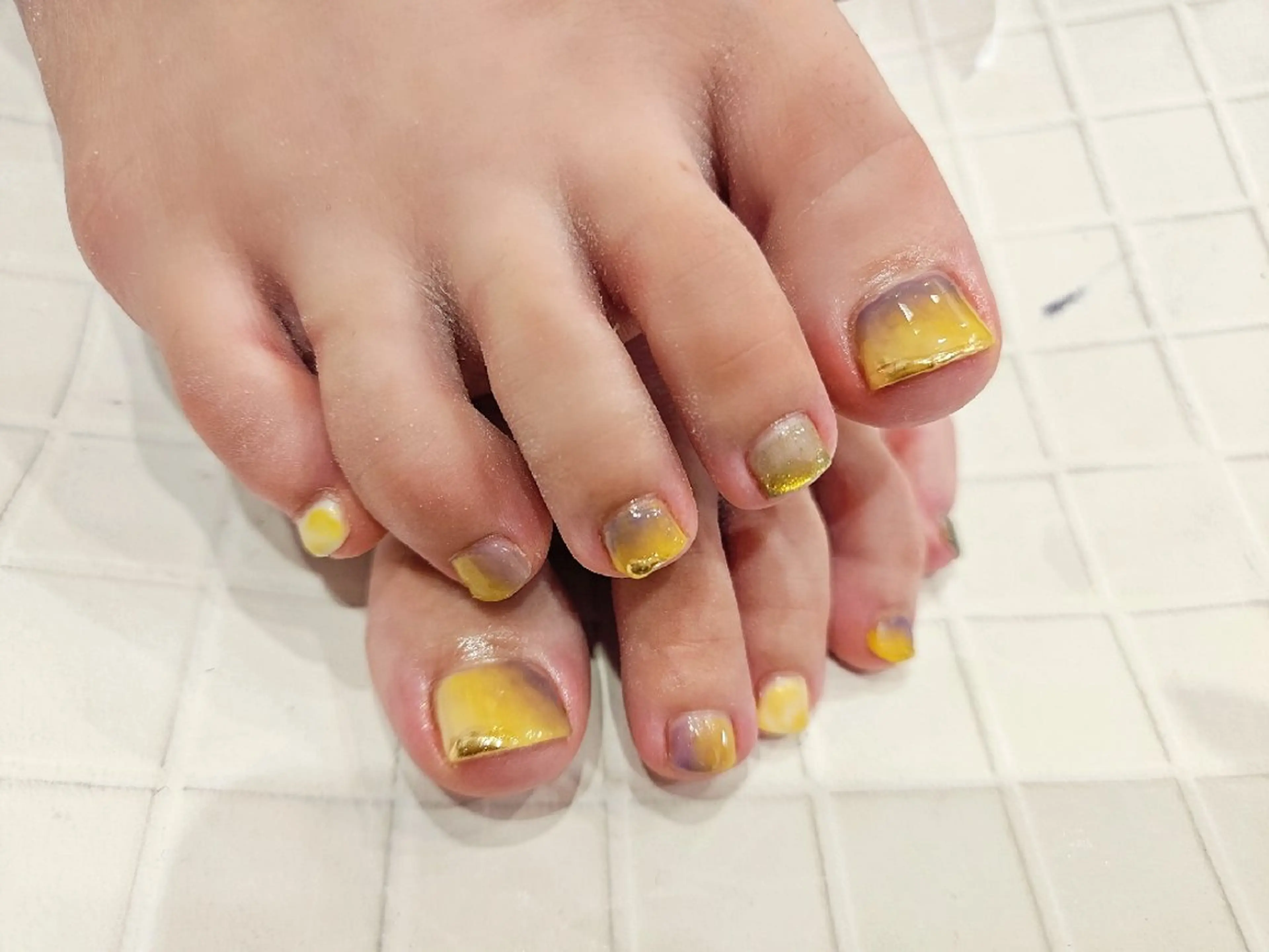 ネイル フットネイル 関口 友菜のヘアスタイル