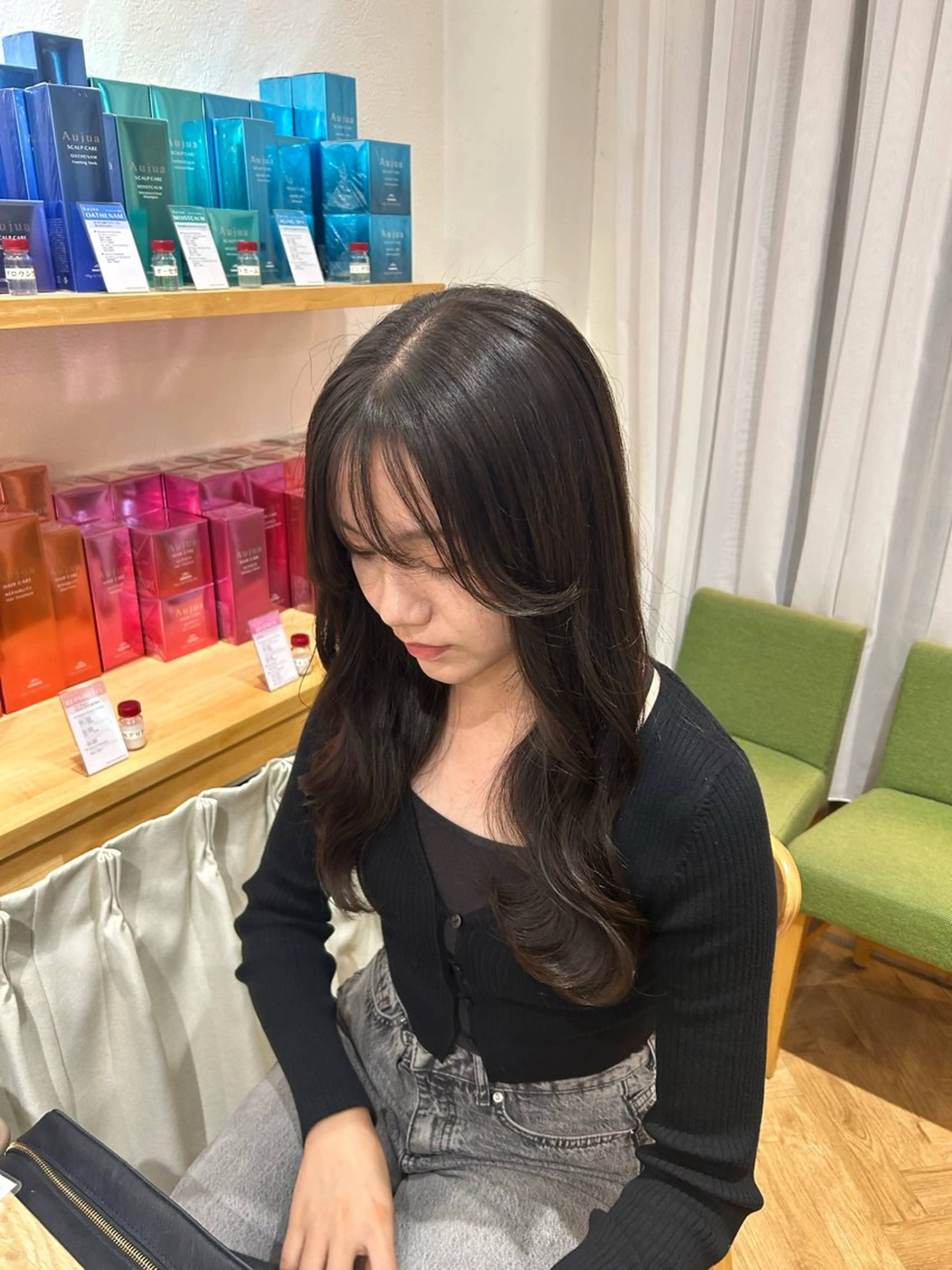 ロング ヘアカラー merc.🌿 友藤鮎那のヘアスタイル