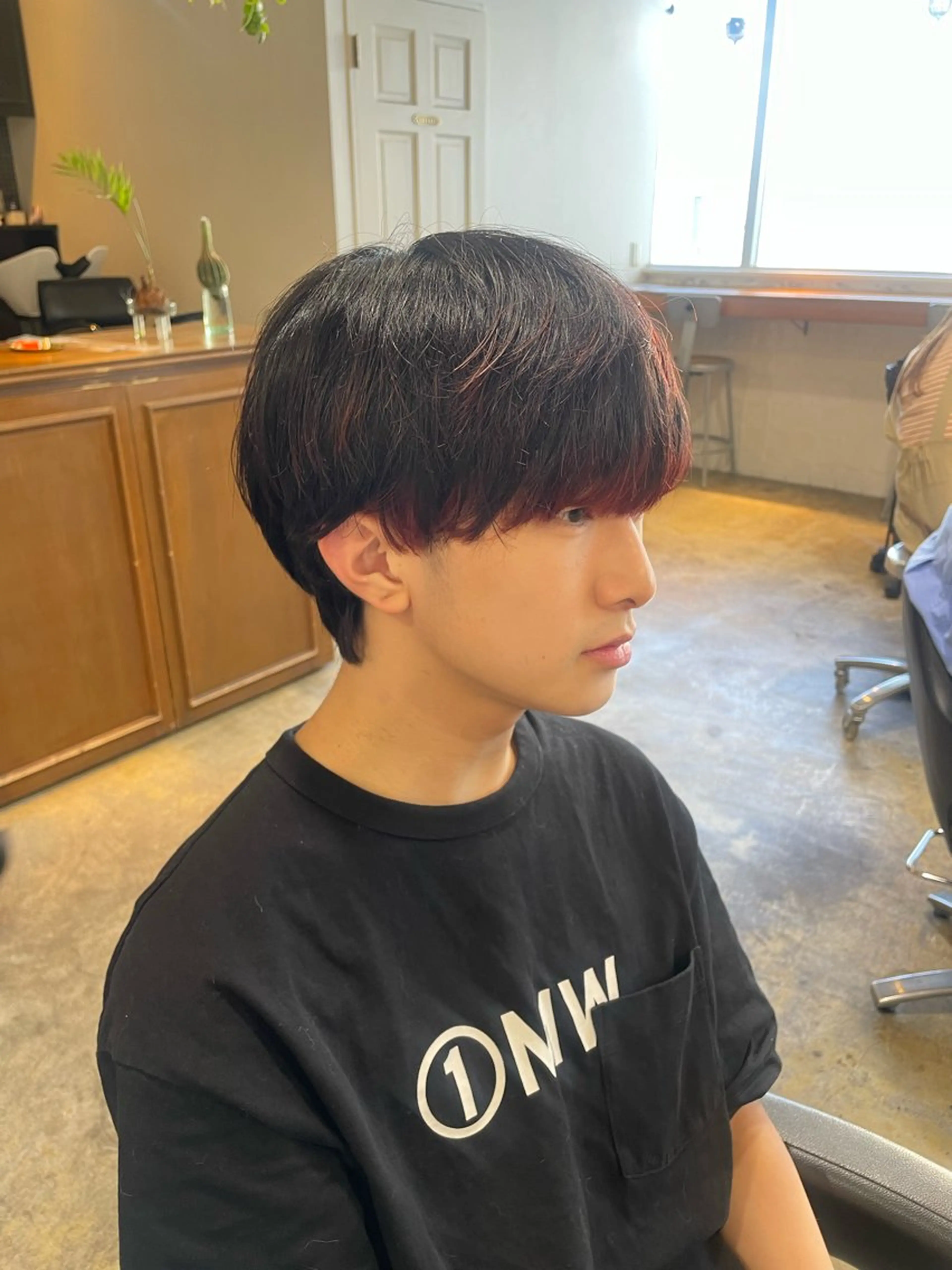 ミディアム カラー ブリーチ ケアブリーチ デザインカラー RIN／韓国ヘア レイヤーカットのヘアスタイル