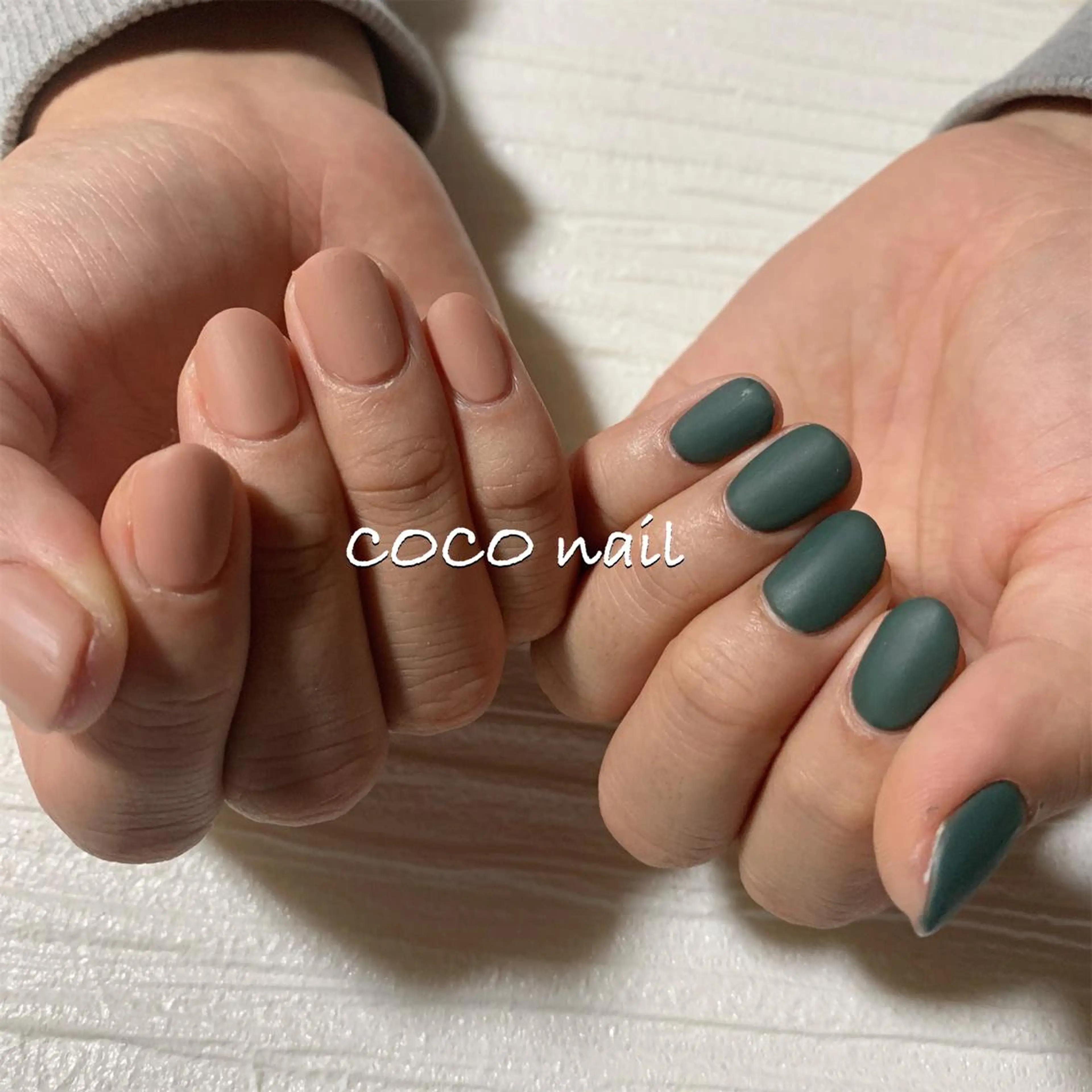 ネイル マットネイル ハンドネイル COCO nailのネイルデザイン