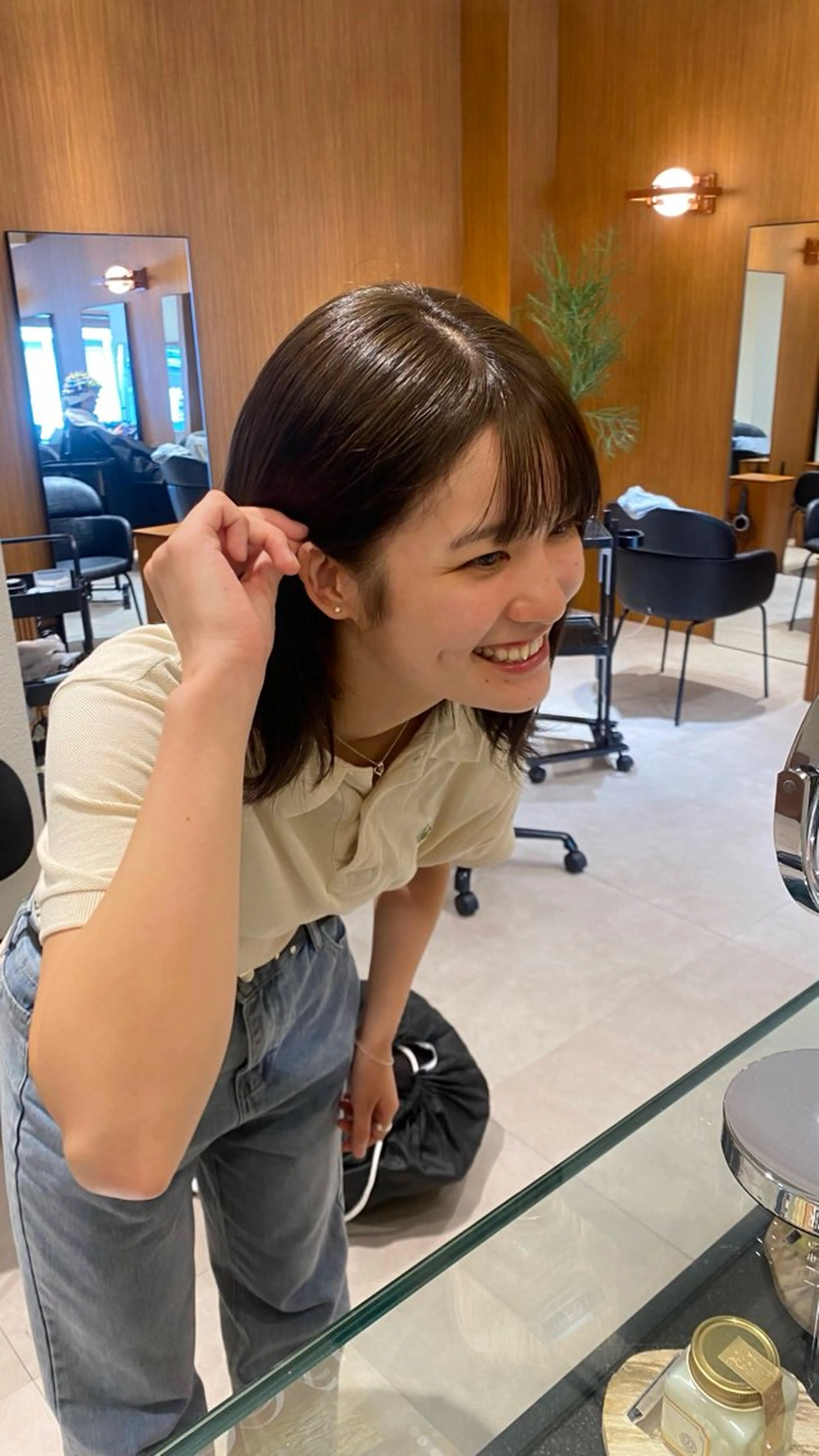 ミディアム カラー 《無料カットモデル / perm》ナミのヘアスタイル