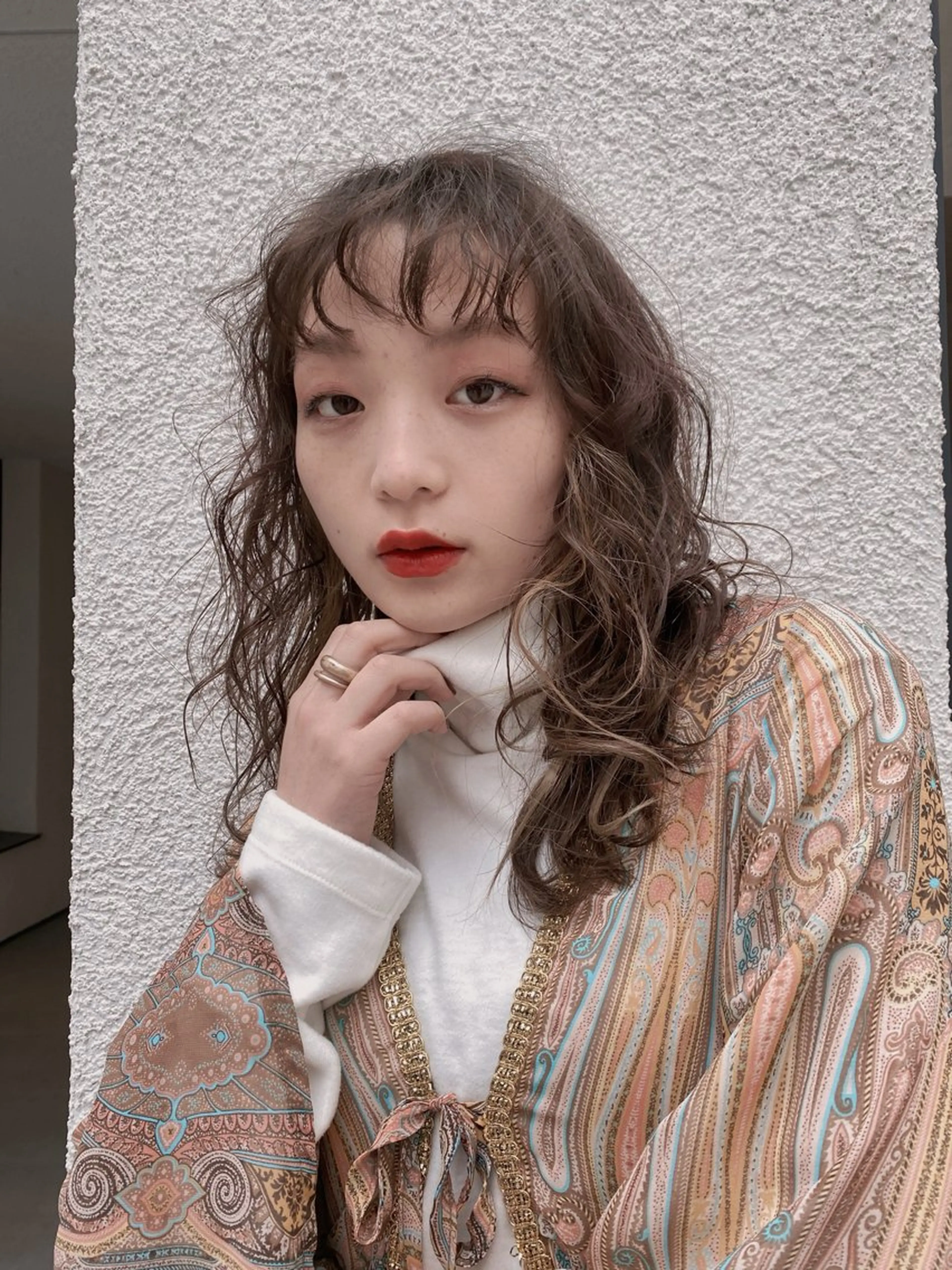 セミロング カラー パーマ ヘアアレンジ ANBRERA　中目黒所属・mina ☺︎ 中目黒 中野のヘアスタイル
