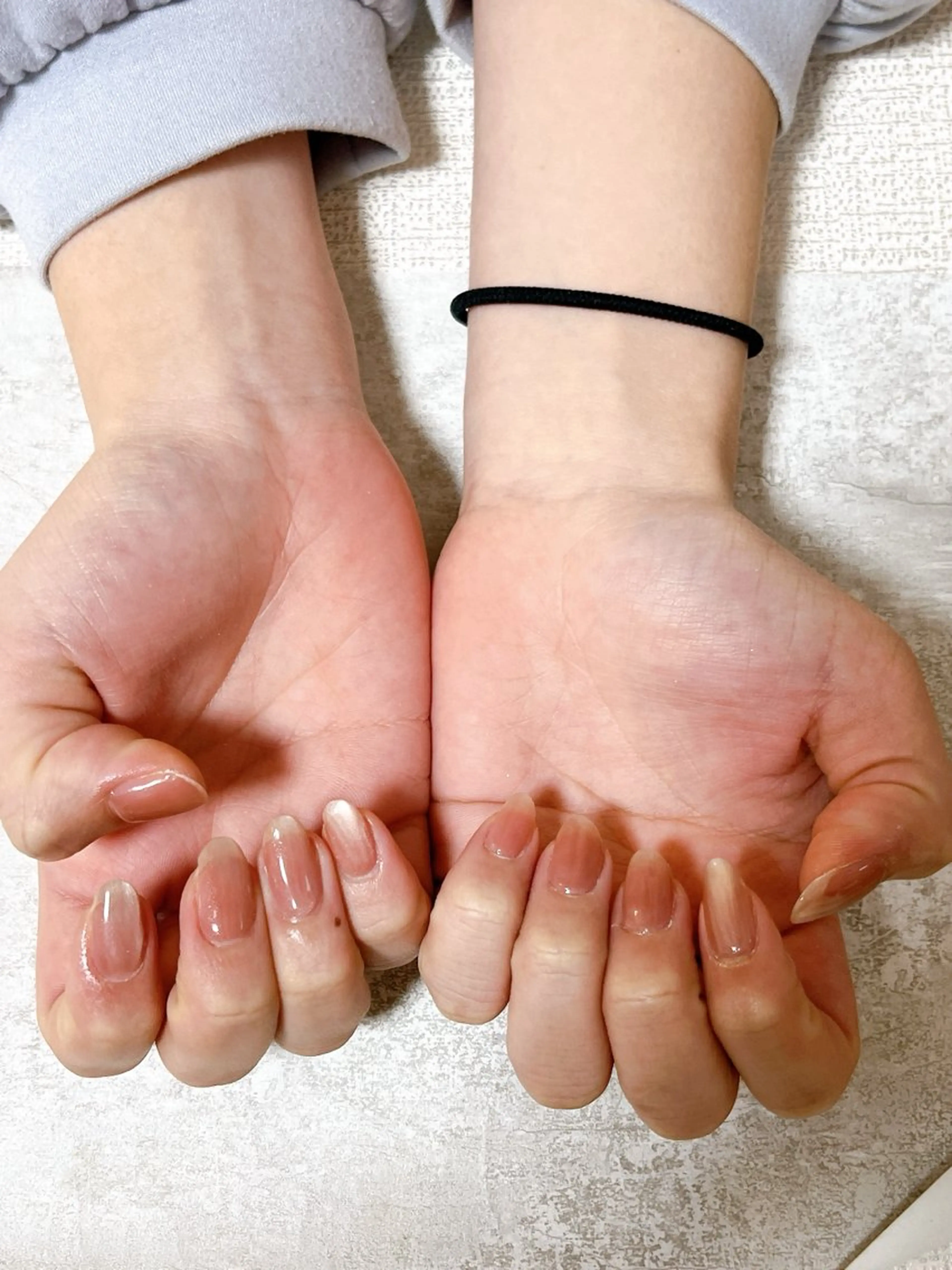 ネイル オーロラネイル フットネイル フレンチネイル ジェルネイル ハート ハンドネイル Mogu nail 二子玉川のネイルデザイン