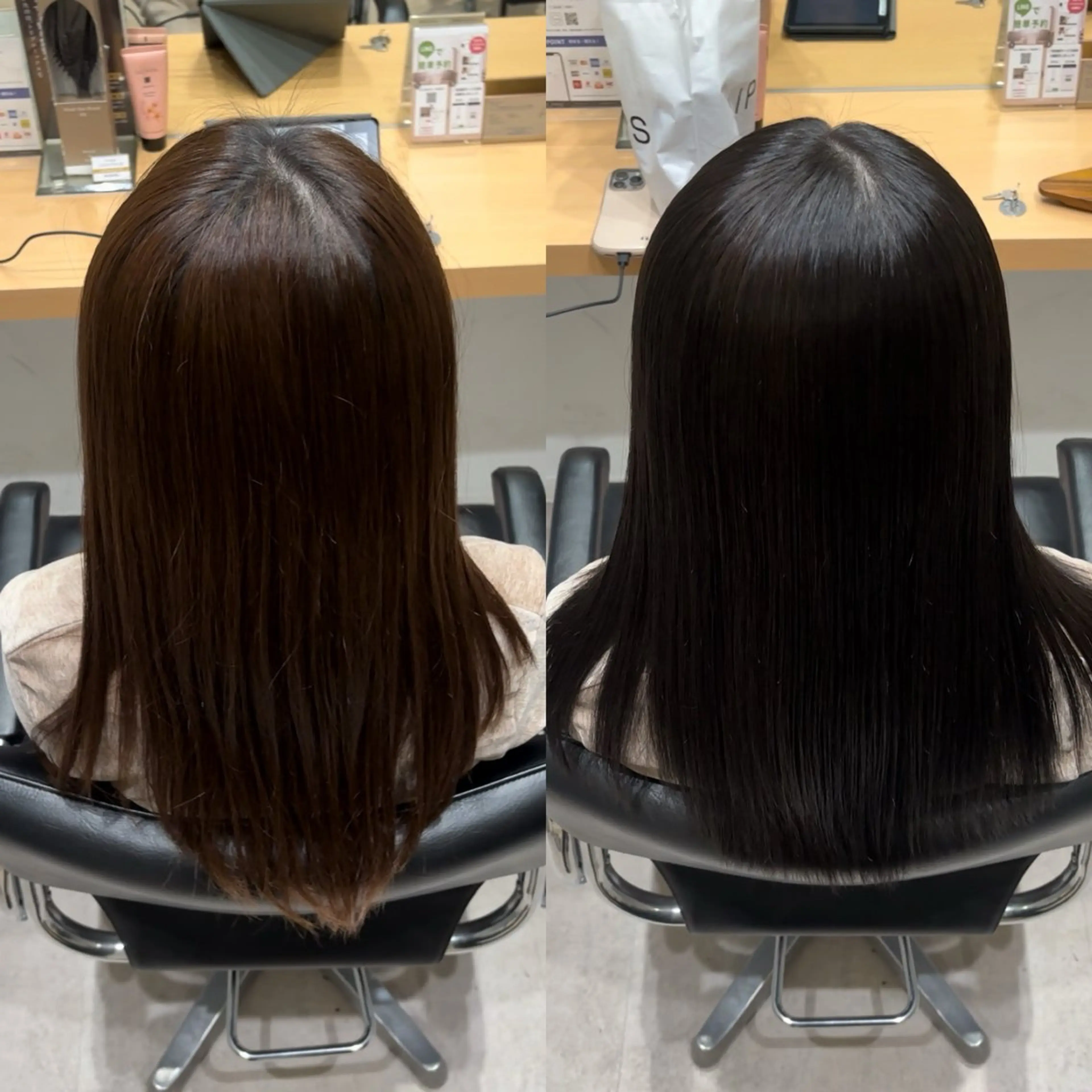 ショート カラー アクアカラー トリートメント 酸熱トリートメント 髪質改善ヘアケア 艶髪特化/上田のヘアスタイル