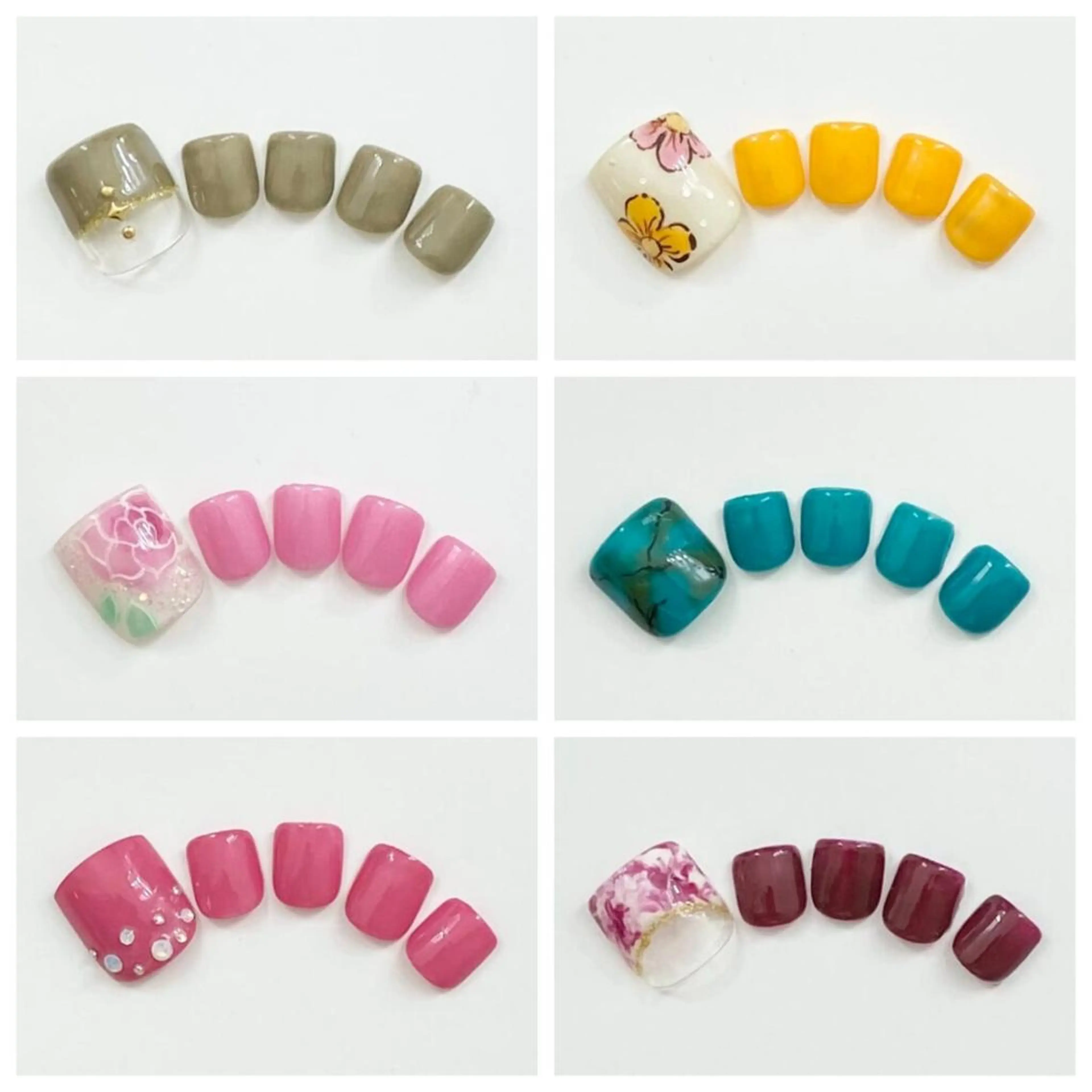 【初回限定／オフ込み】フットジェルネイル 30種から選べるデザインの写真