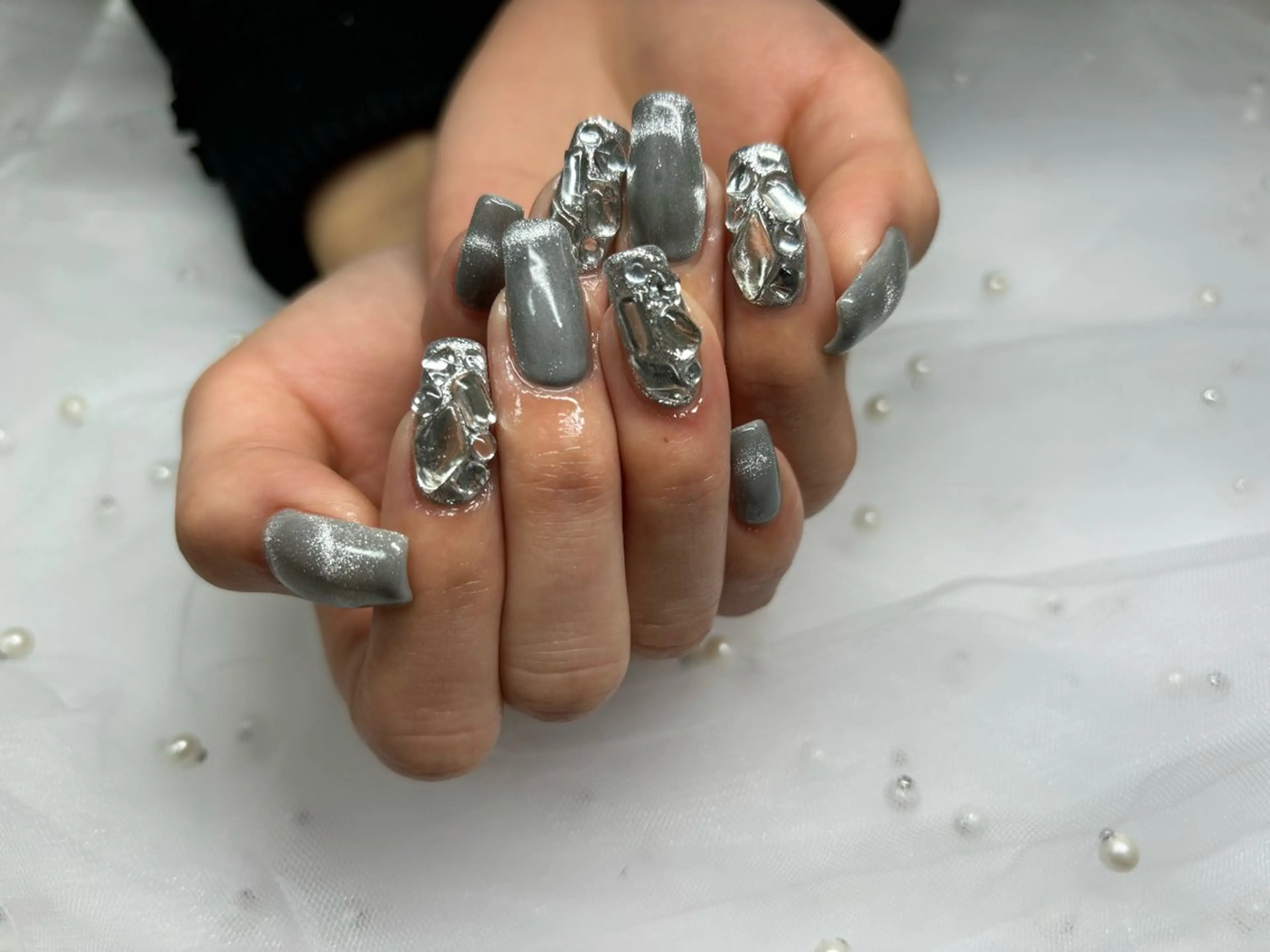 ネイル マグネットネイル ハンドネイル LiB nailのネイルデザイン