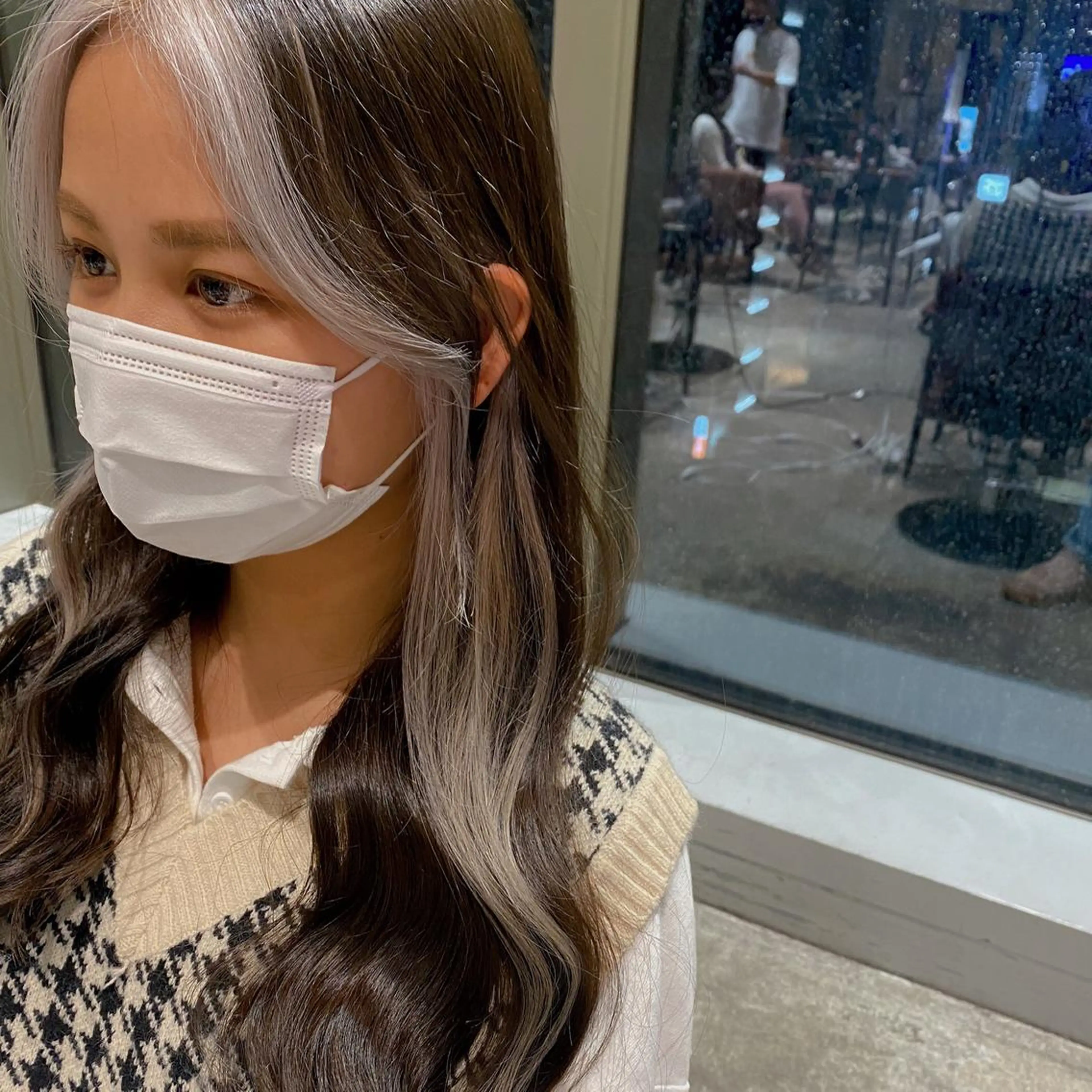 カラー アディクシーカラー ベージュカラー ブリーチ ケアブリーチ 透明感カラー 顔まわりの神様✨ 透明感カラー藤嶋秀幸のヘアスタイル