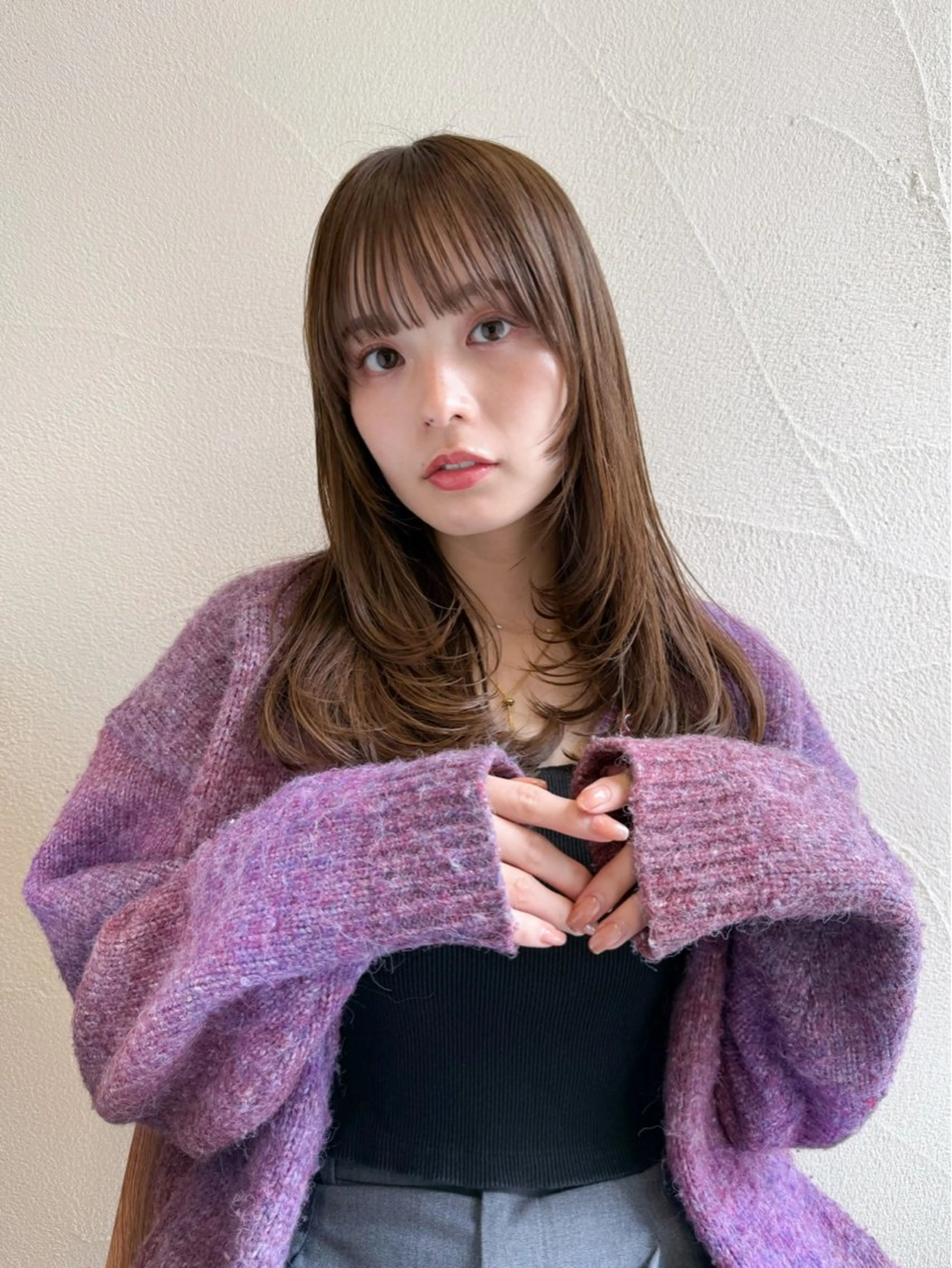 ✨12月ご新規様限定✨高級カラー剤&髪質改善【カット】＋【N.ルフレカラーorアドミオカラー】＋【毛髪再構築髪質改善】の写真