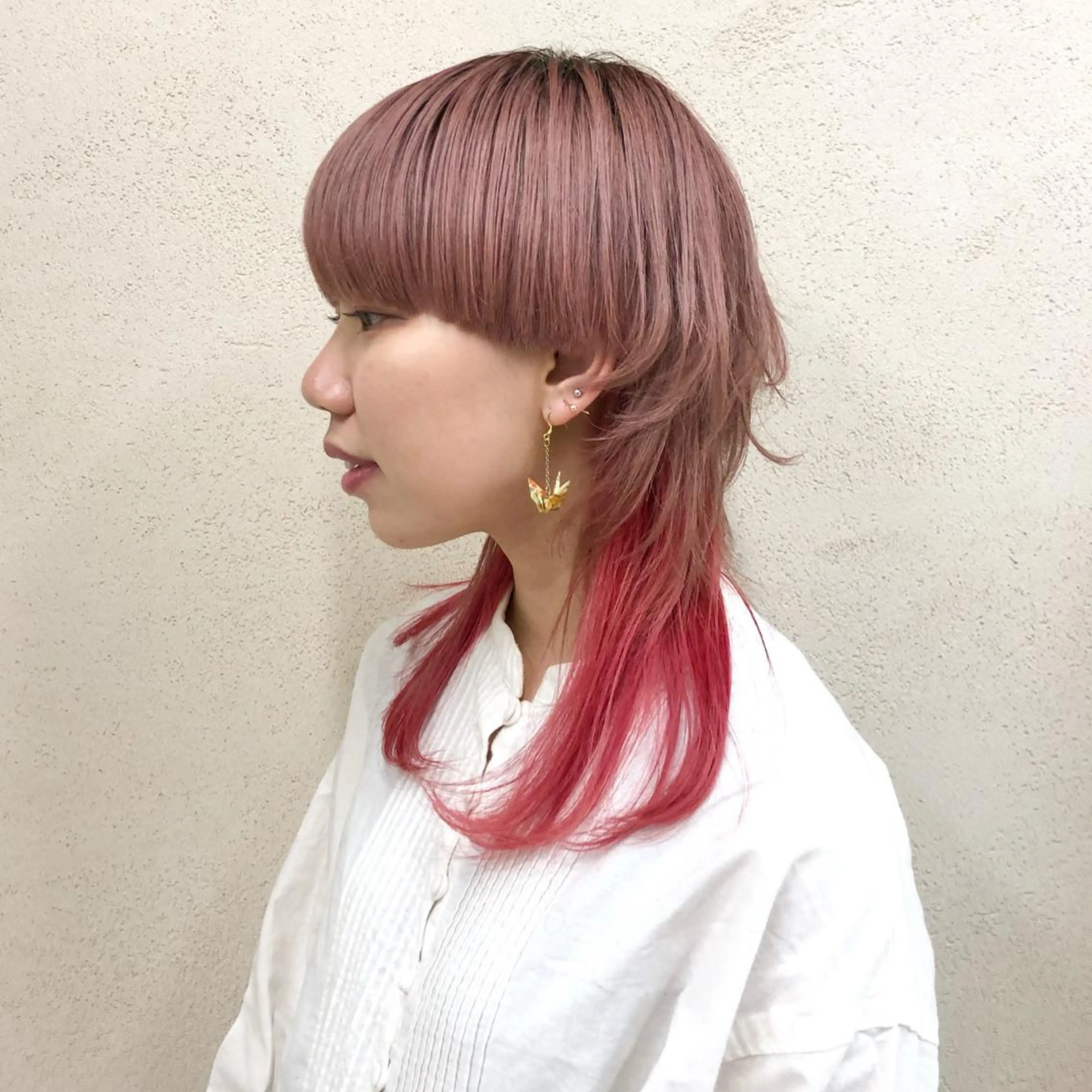 ミディアム カラー カット ヘアカラー tokute Takahashiのヘアスタイル