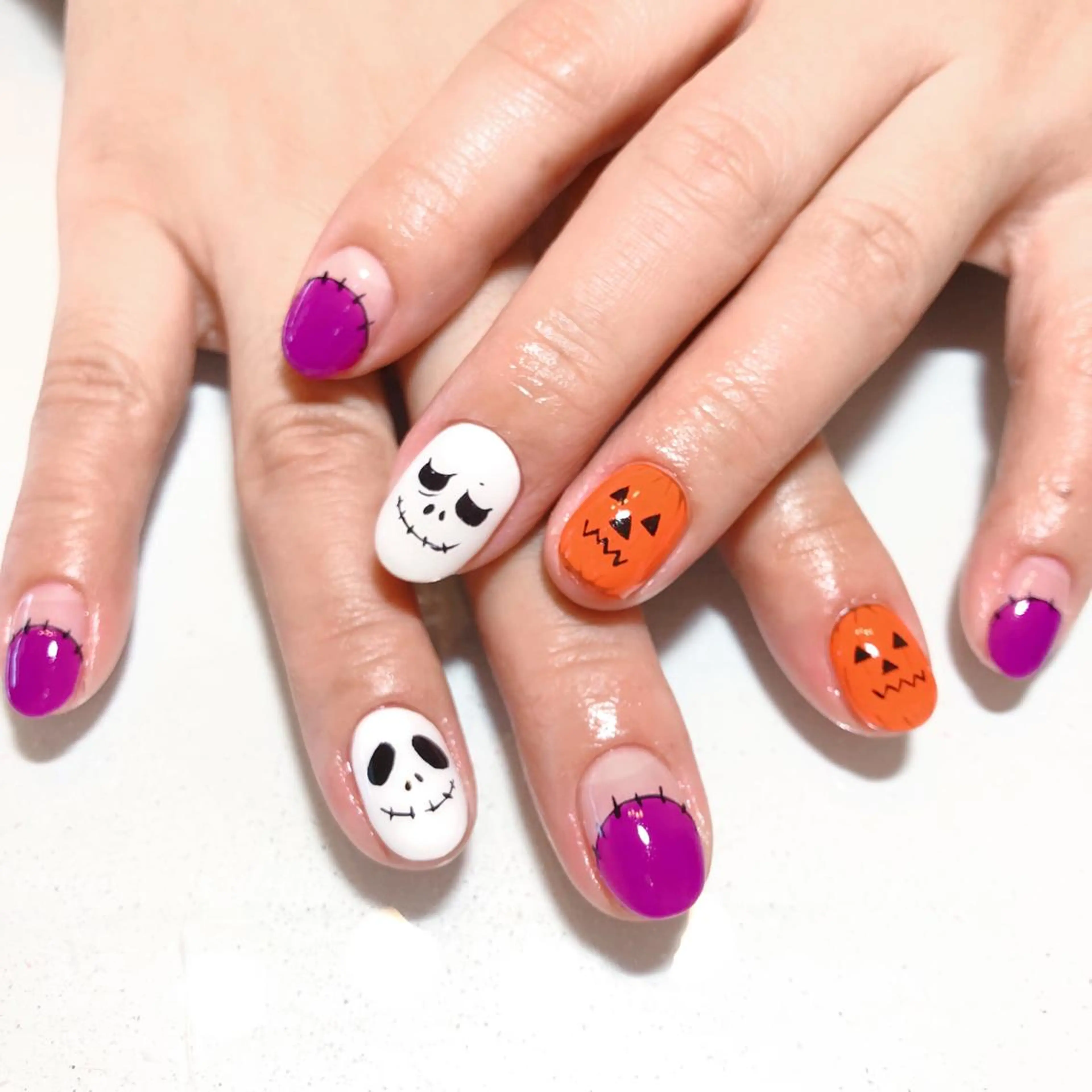 ネイル ジェルネイル ハロウィン マットネイル ミラーネイル ニュアンスネイル nail salon ラピスラズリのネイルデザイン