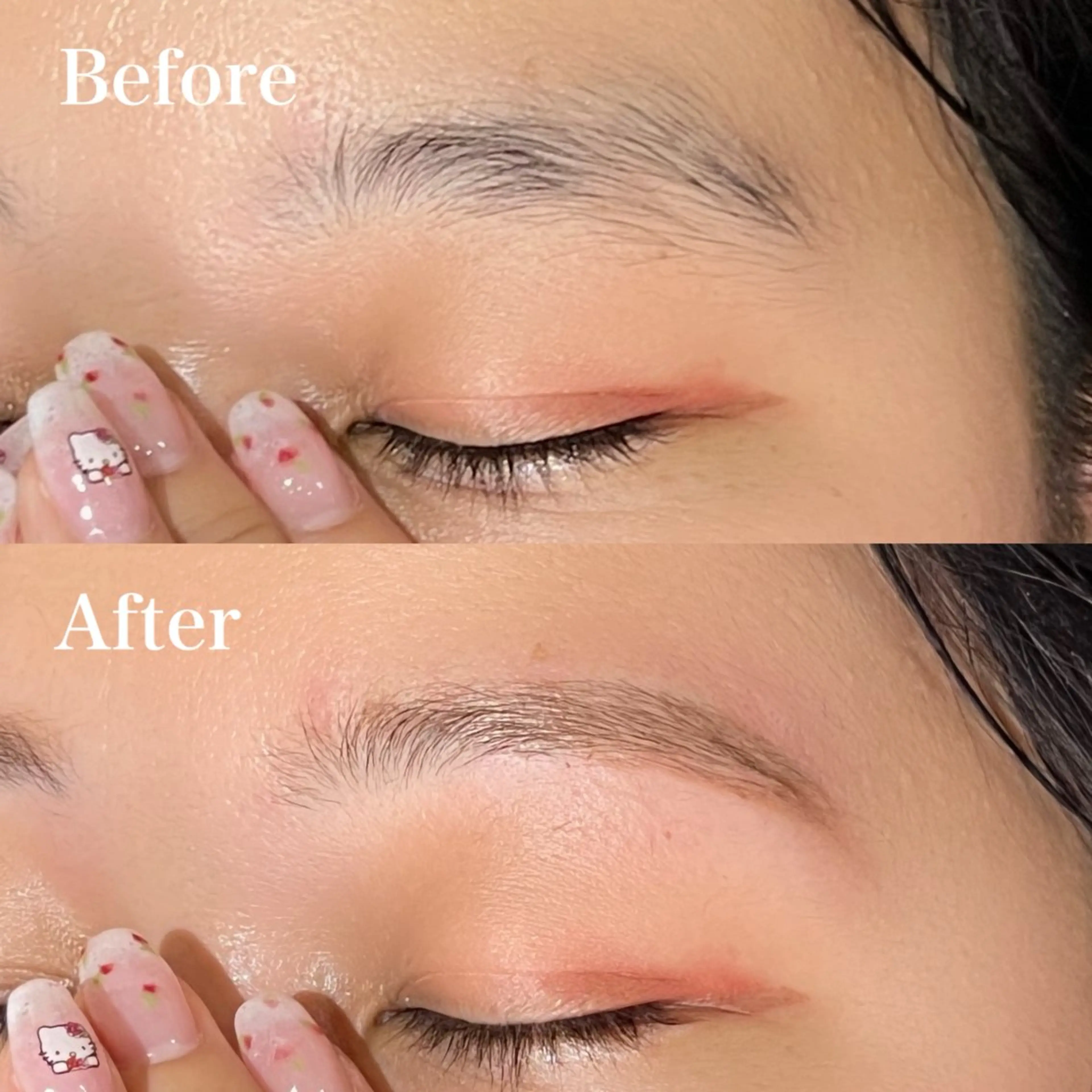 アイブロウ アイブロウ&マツパ カラーモデルまなみのマツエク・マツパデザイン