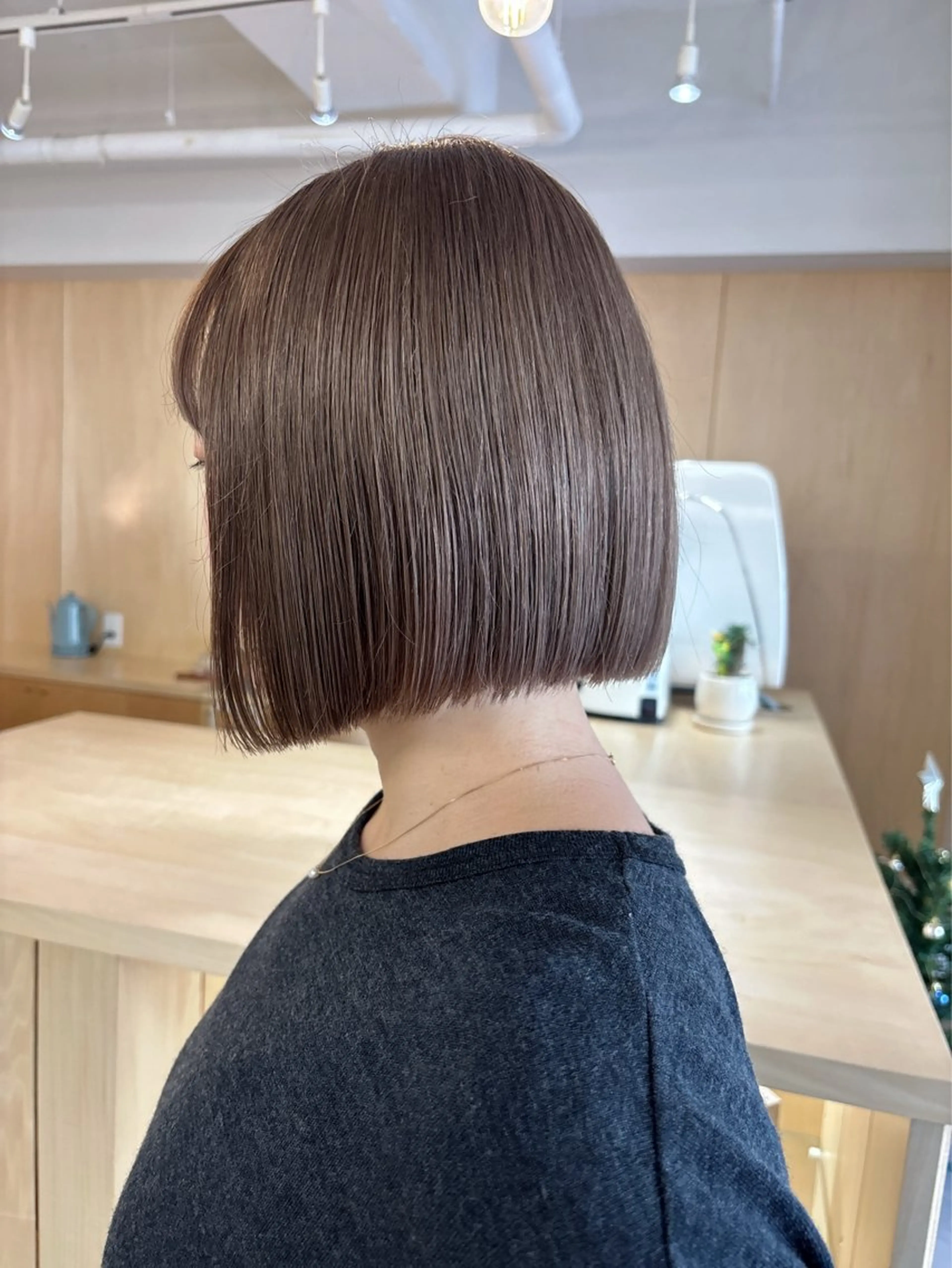 ショート カット ヘアカラー ボブ/ベージュ /MIYUのヘアスタイル