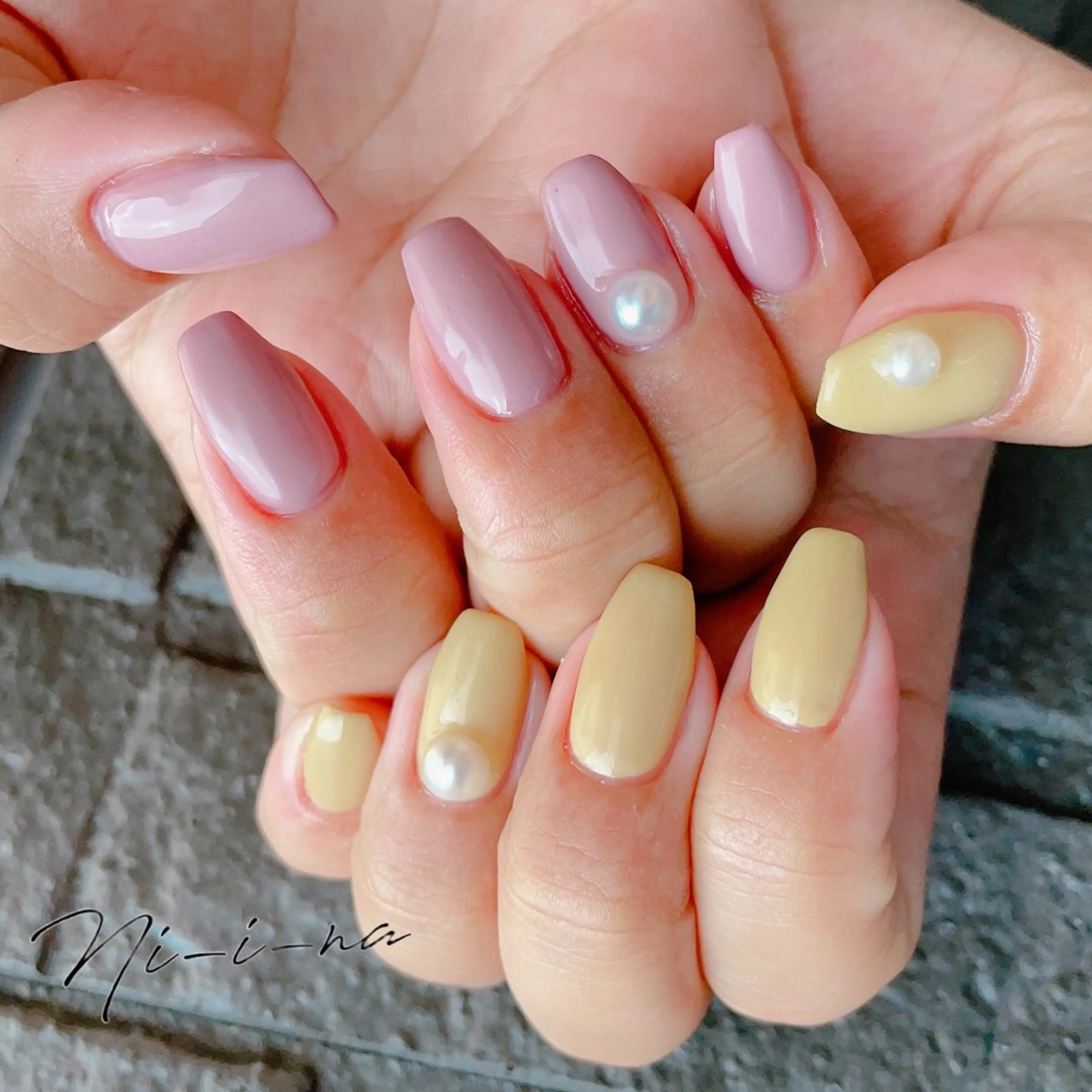 ネイル ハンドネイル nail salon Ni-i-naのネイルデザイン