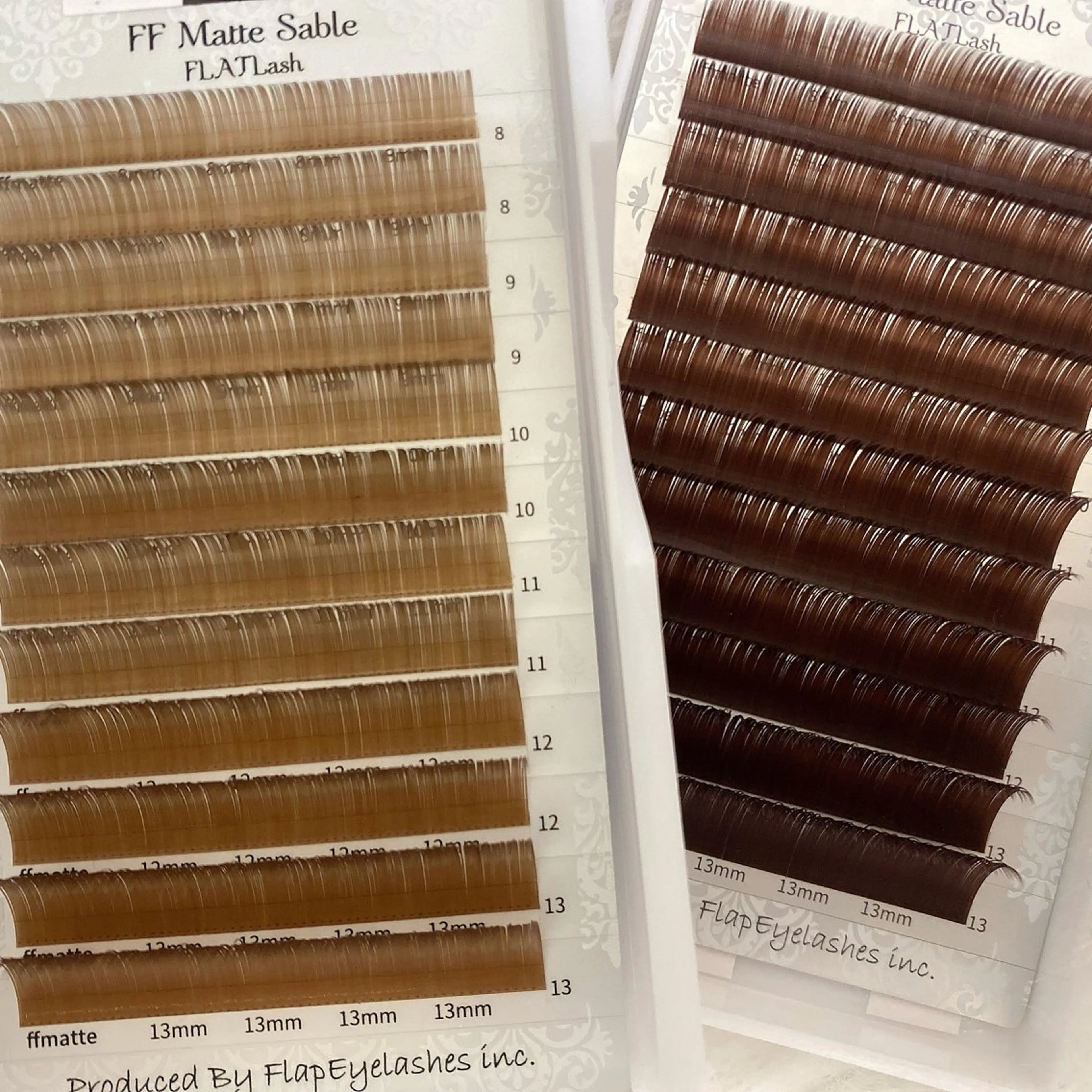 ブラウンカラー🤎 フラットラッシュ120本/140本＋500円の写真