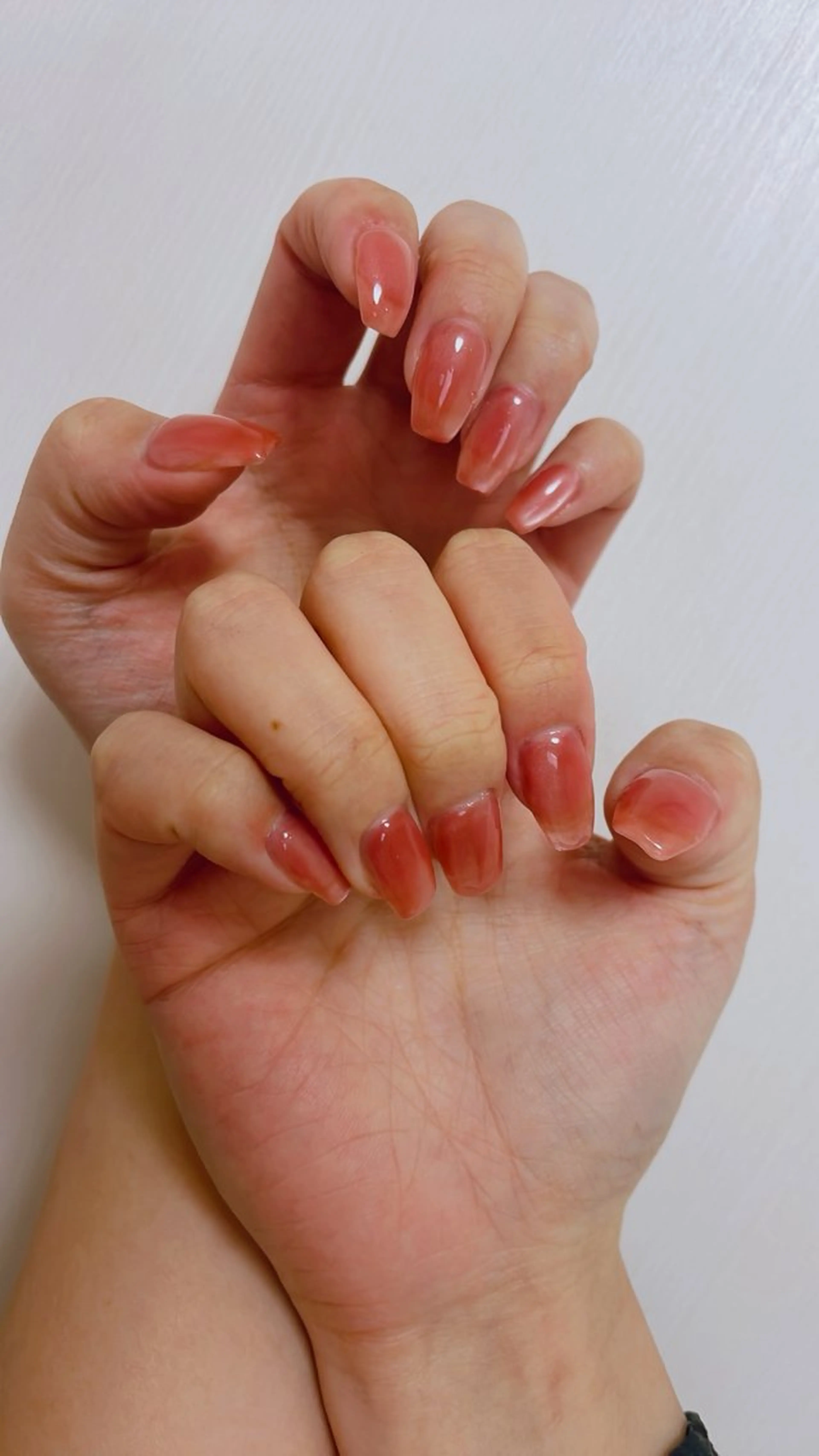 ネイル マグネットネイル ワンカラーネイル シンプルネイル 三原 麻佑のネイルデザイン