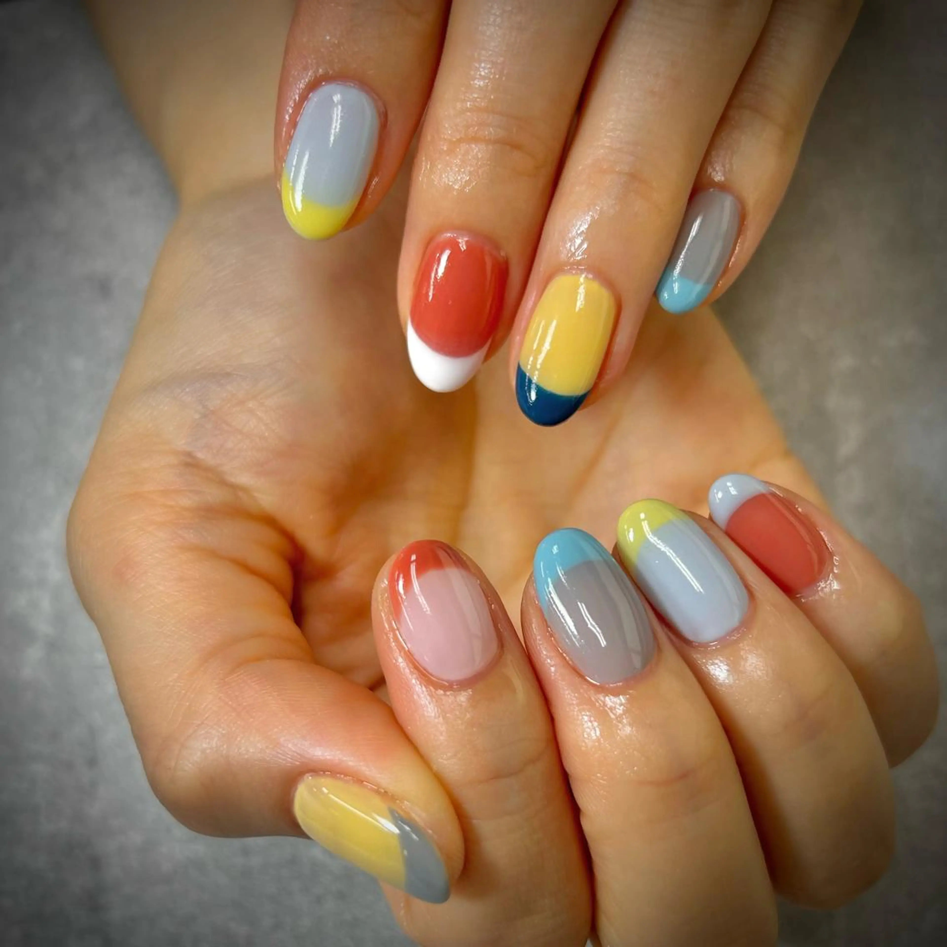 ネイル フットネイル フレンチネイル ジェルネイル ガラスフレンチ グラデーション ハンドネイル YAGAWA NAOのネイルデザイン