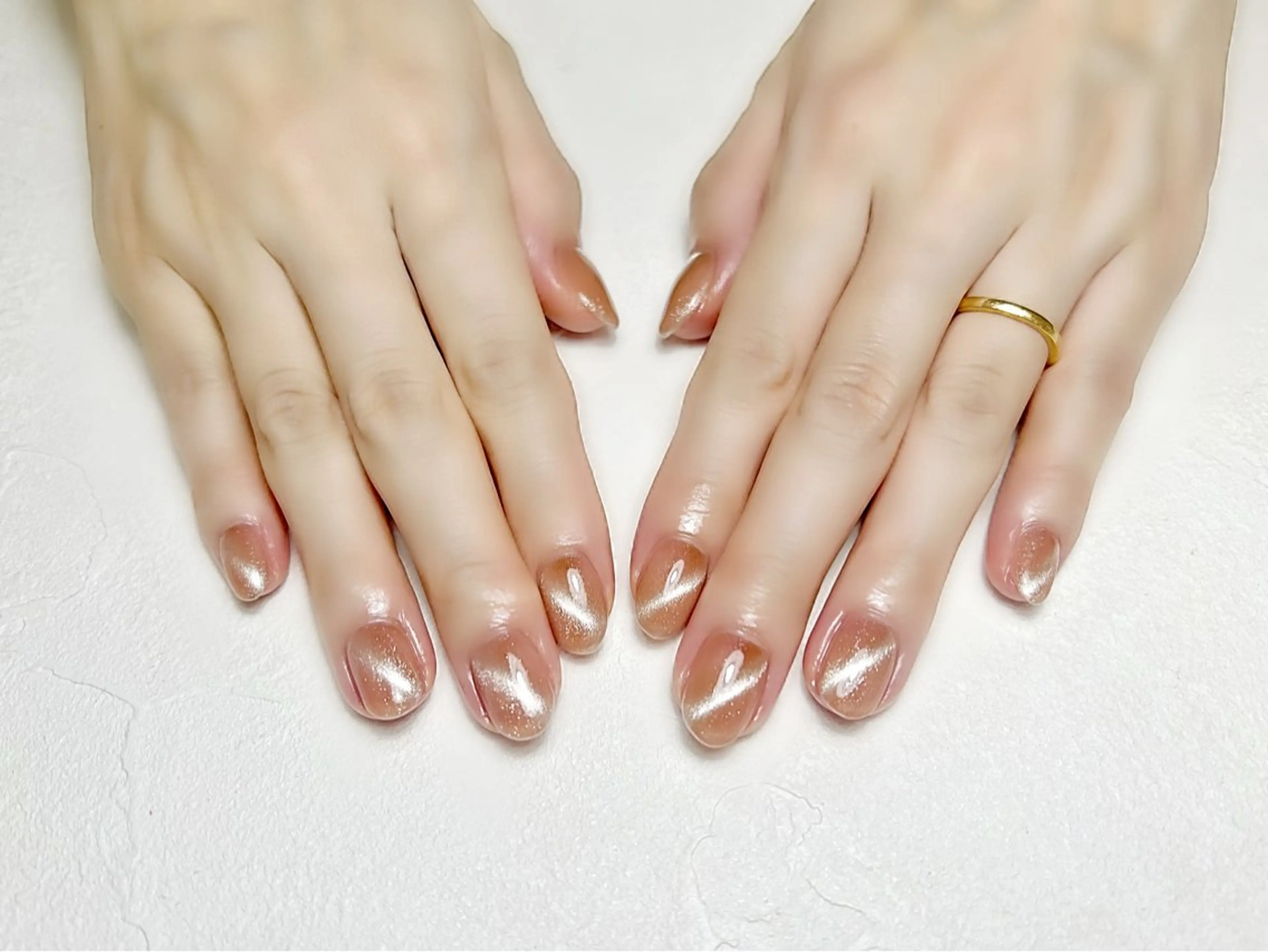 ネイル マグネットネイル オフィスネイル ワンカラーネイル 夏ネイル rouse nail RISATOのネイルデザイン