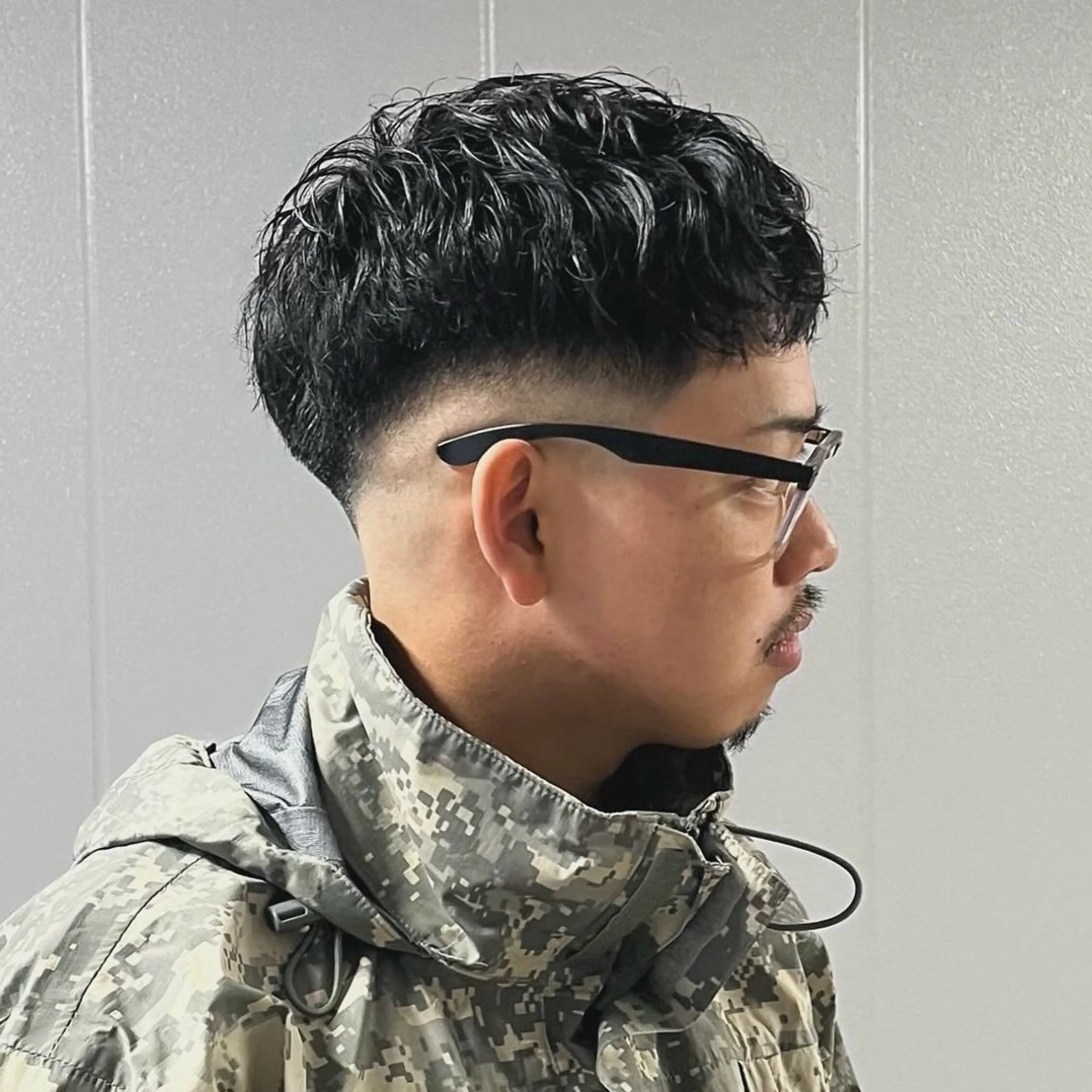 ショート パーマ メンズ フェードカット メンズメッシュ メンズパーマ スパイキーショート ショートヘア カット 立川/メンズパーマ 厚進太郎のヘアスタイル