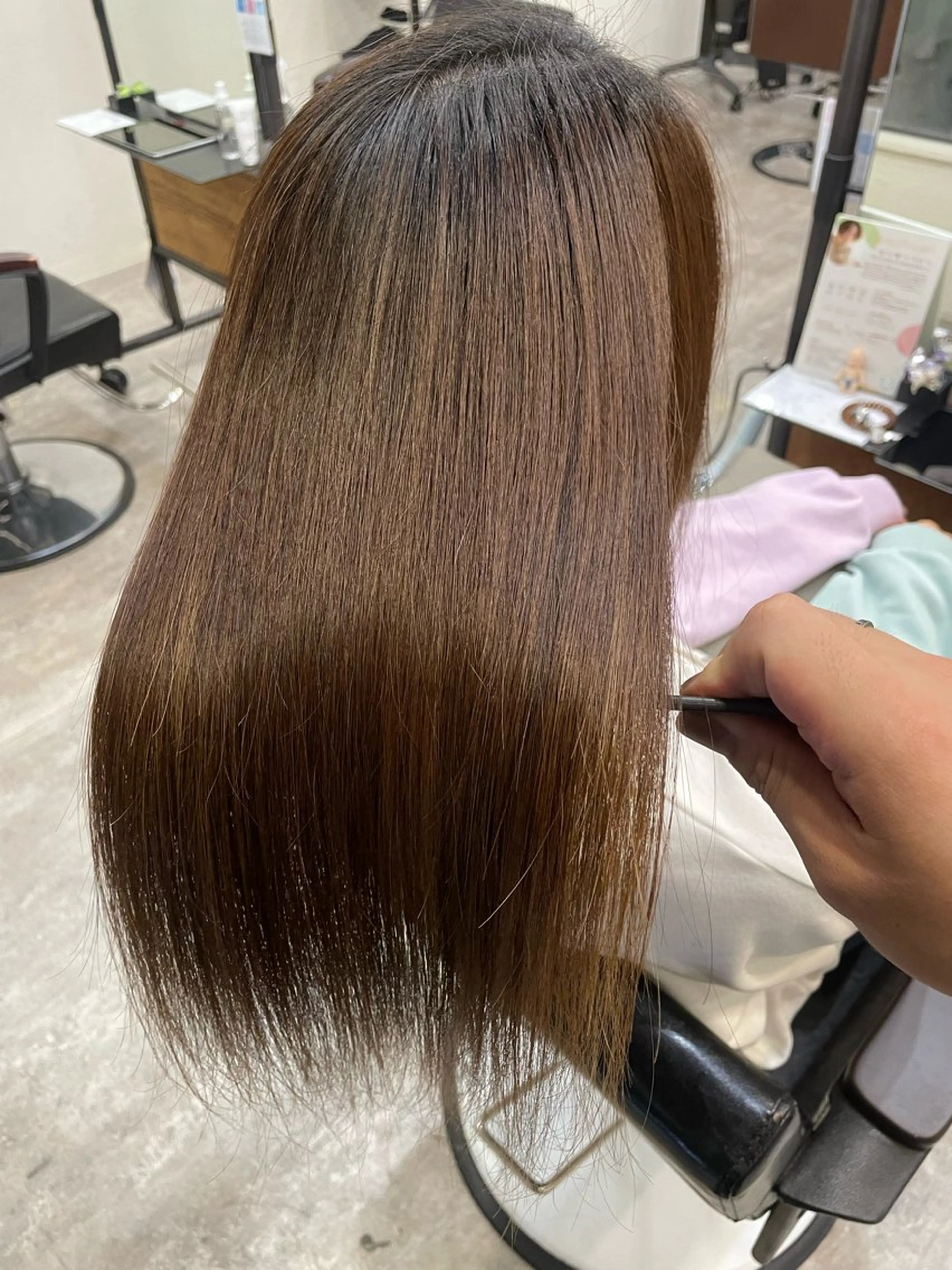 ロング 髪質改善 トリートメント RIKU 髪質改善/縮毛矯正のヘアスタイル