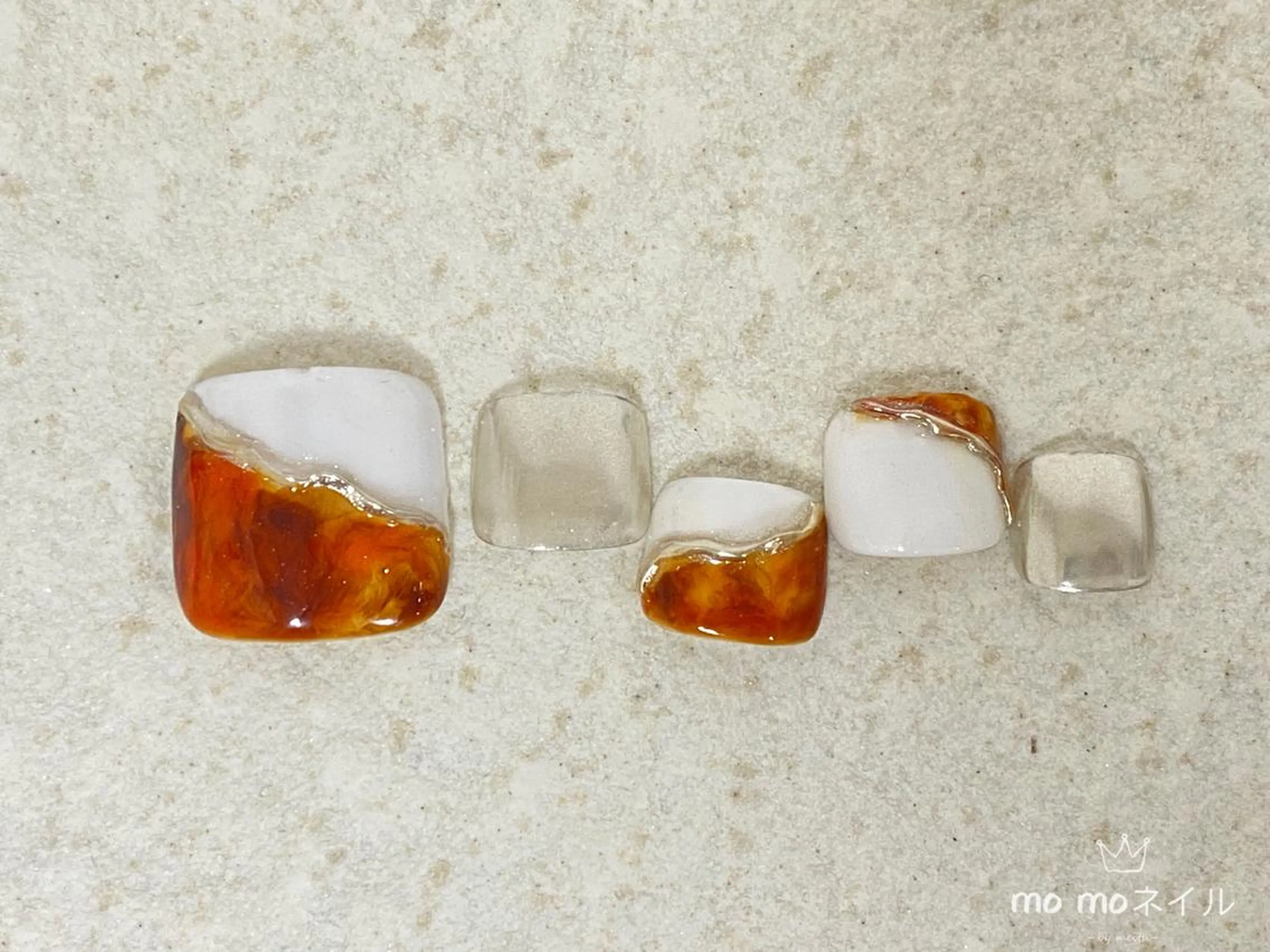 ネイル アートネイル べっ甲ネイル MOMO nailのネイルデザイン