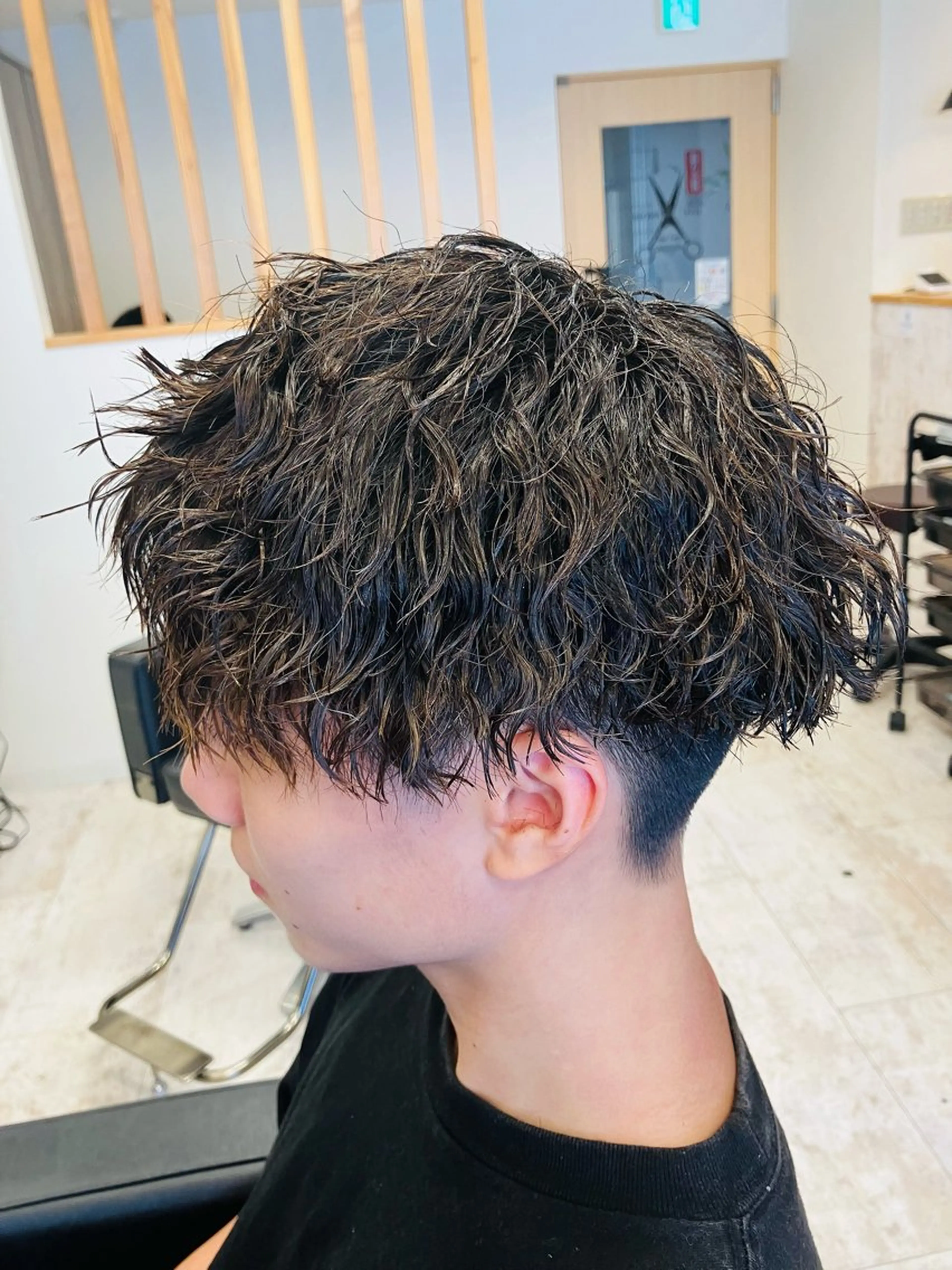 パーマ メンズ カット パーマ メンズ特化/パーマ/ フェードWATARUのヘアスタイル