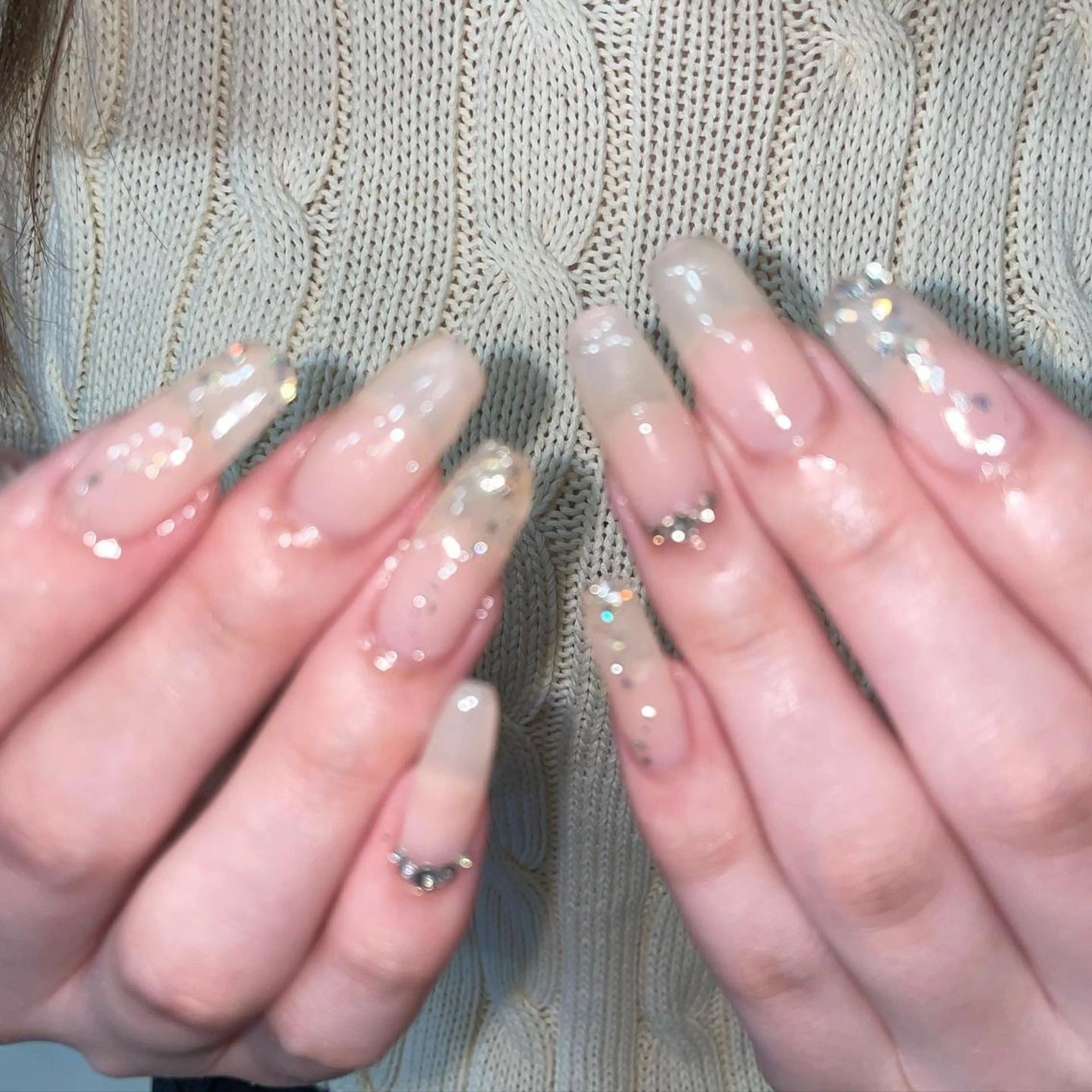 【最先端スカルプ】長さだし♡抜群の持ちの良さ◎ワンカラー/ラメグラ★オフありの方★の写真