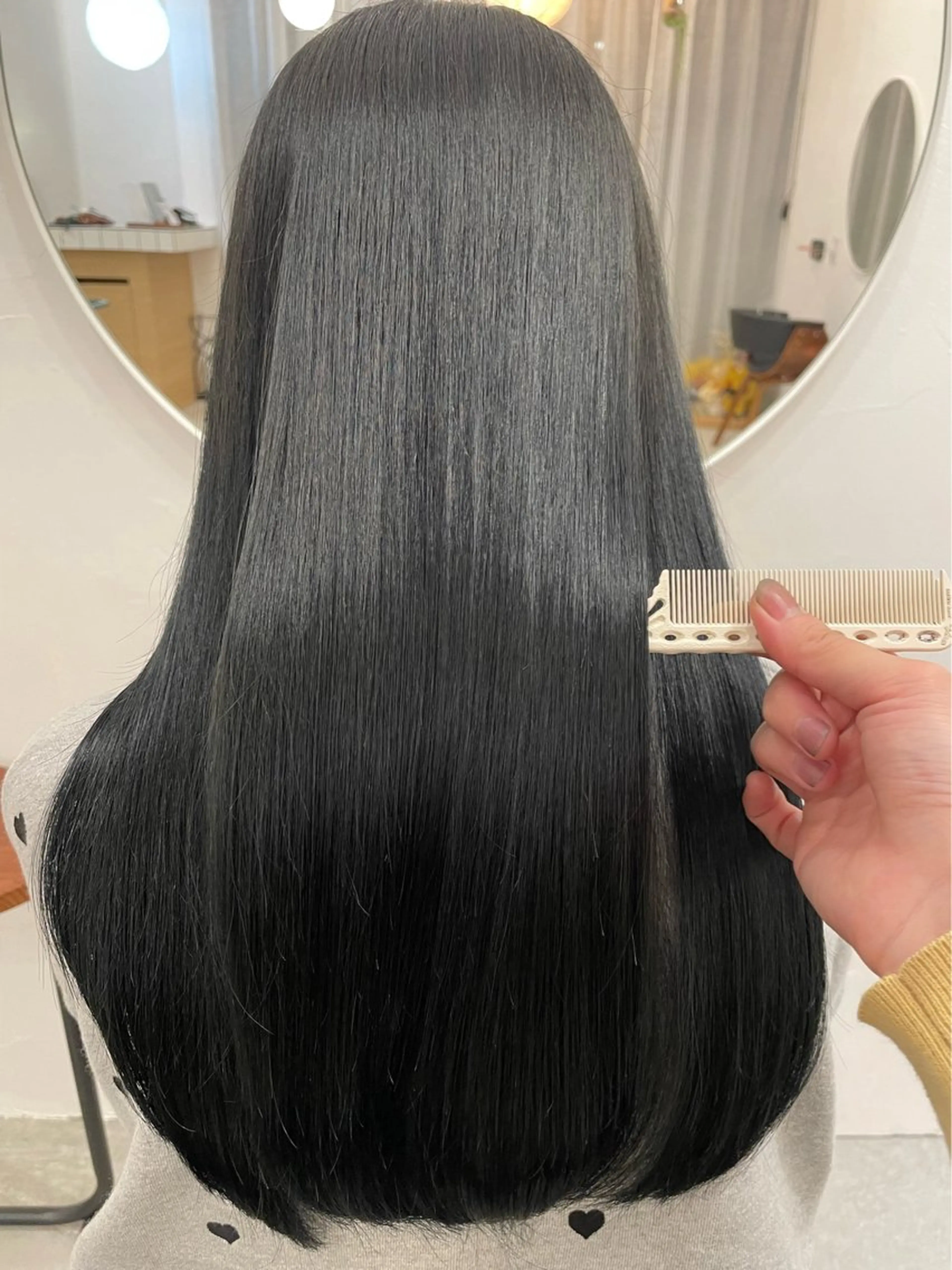 🌸【美髪矯正ナチュラルストレート】最高級コスメストレート+骨格矯正カット✂️💎の写真