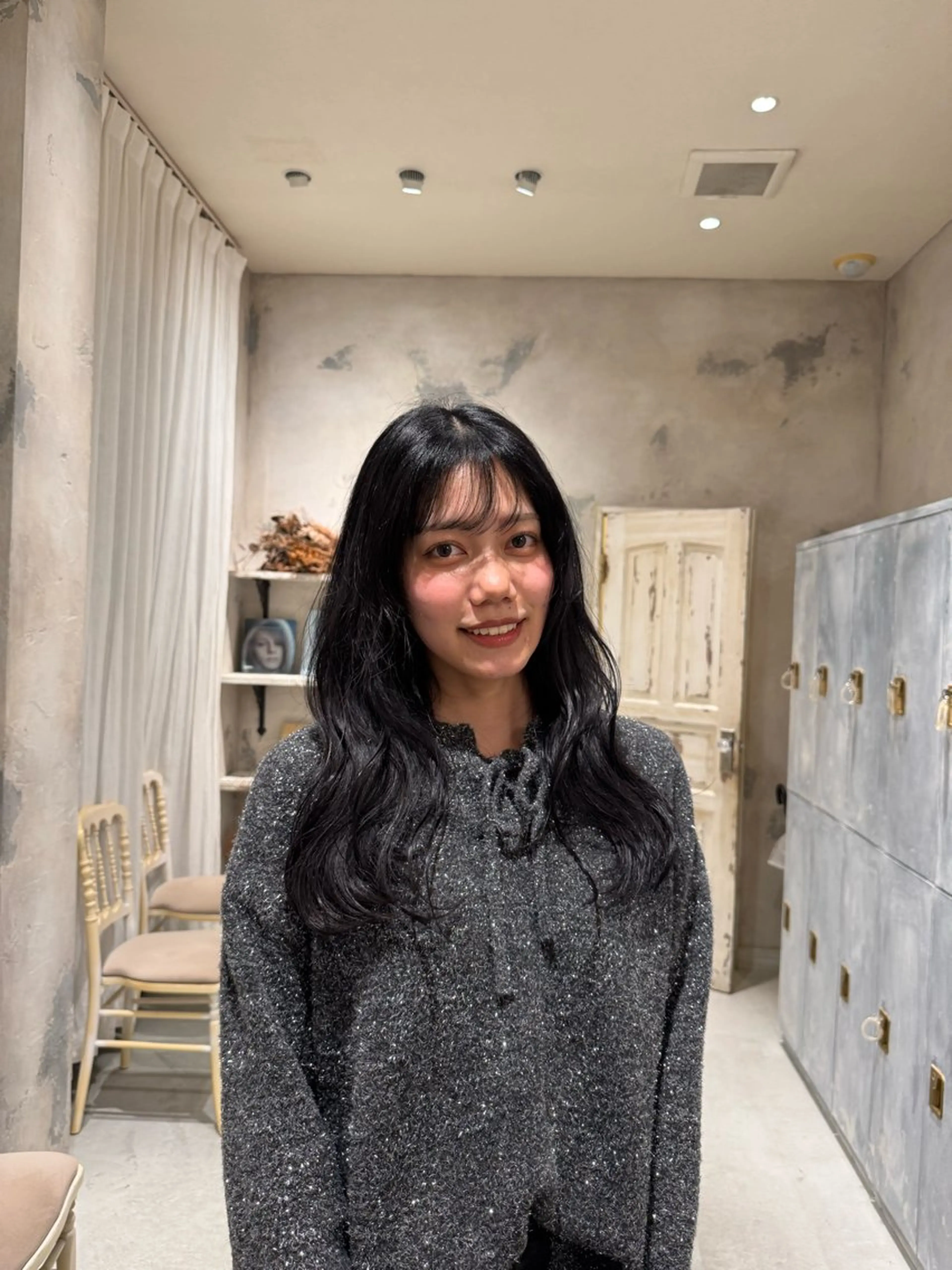 ロング カラー なかやま れいかのヘアスタイル