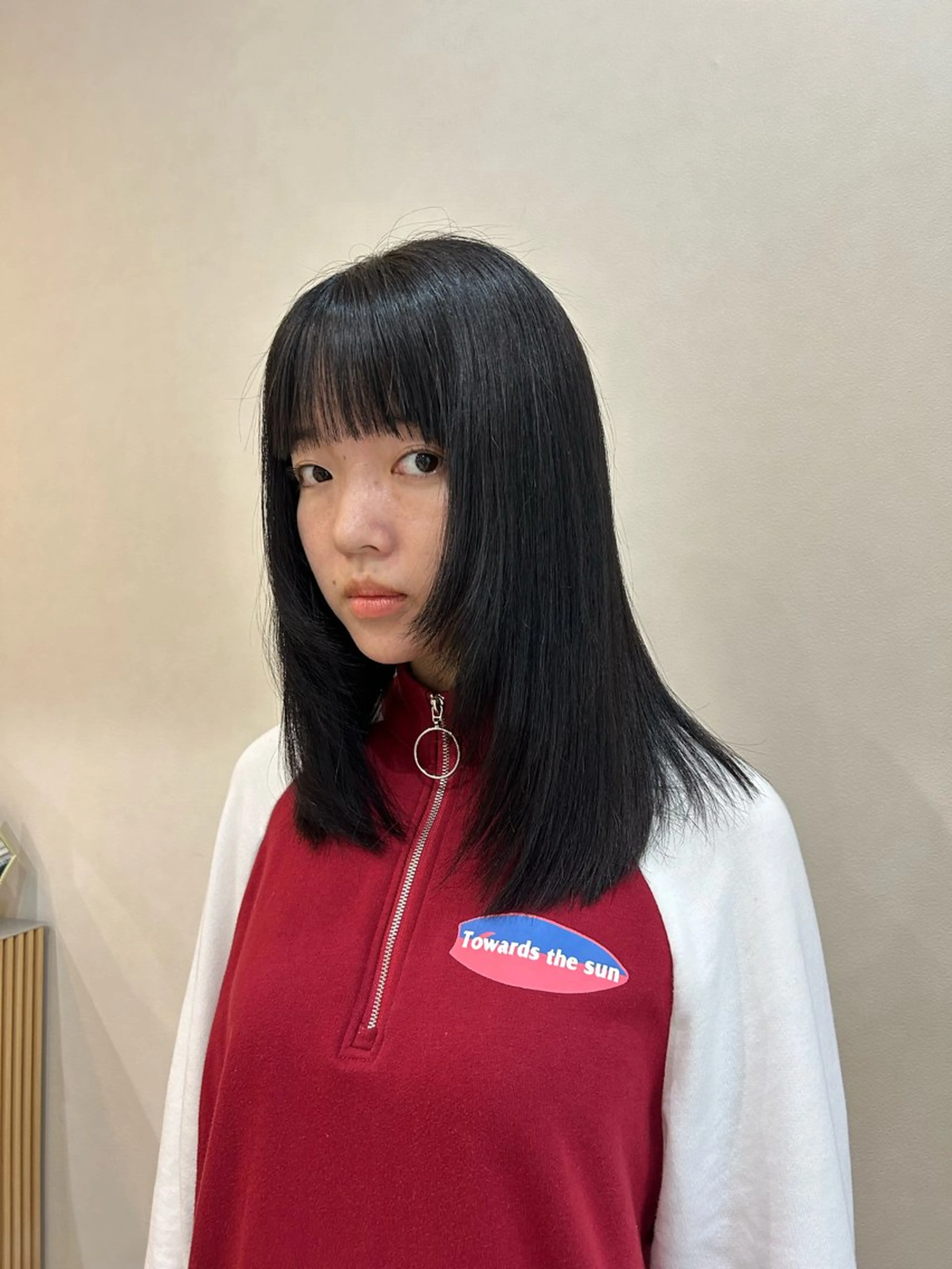 セミロング カット ヘアカラー トリートメント ボブ/透明感カラー 🧸YUI❤️のヘアスタイル