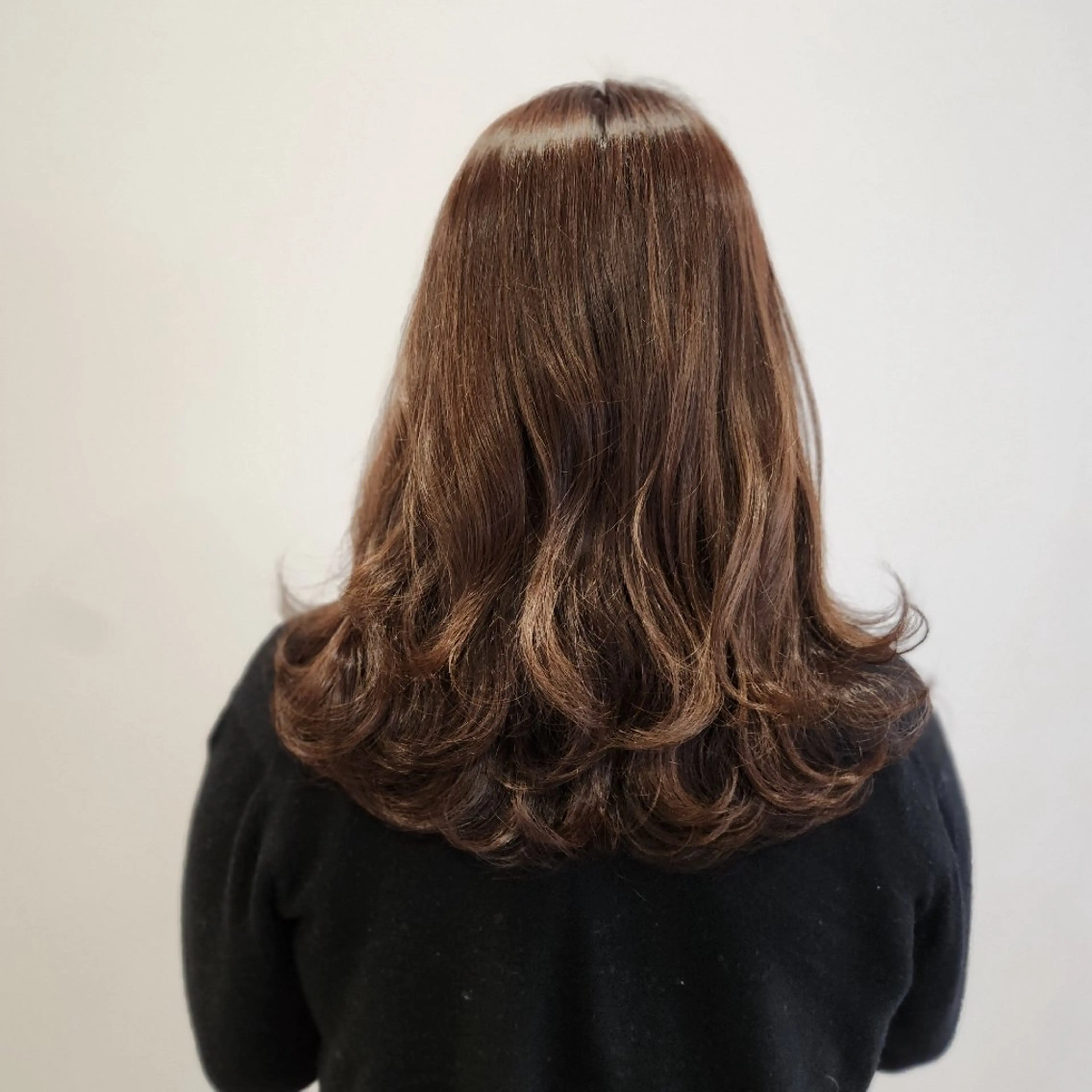 セミロング カラー ベージュカラー ブラウンカラー ブラウンベージュ O.hair designers所属・シールエクステ🎀 ホシノ🕒ユウカのヘアスタイル