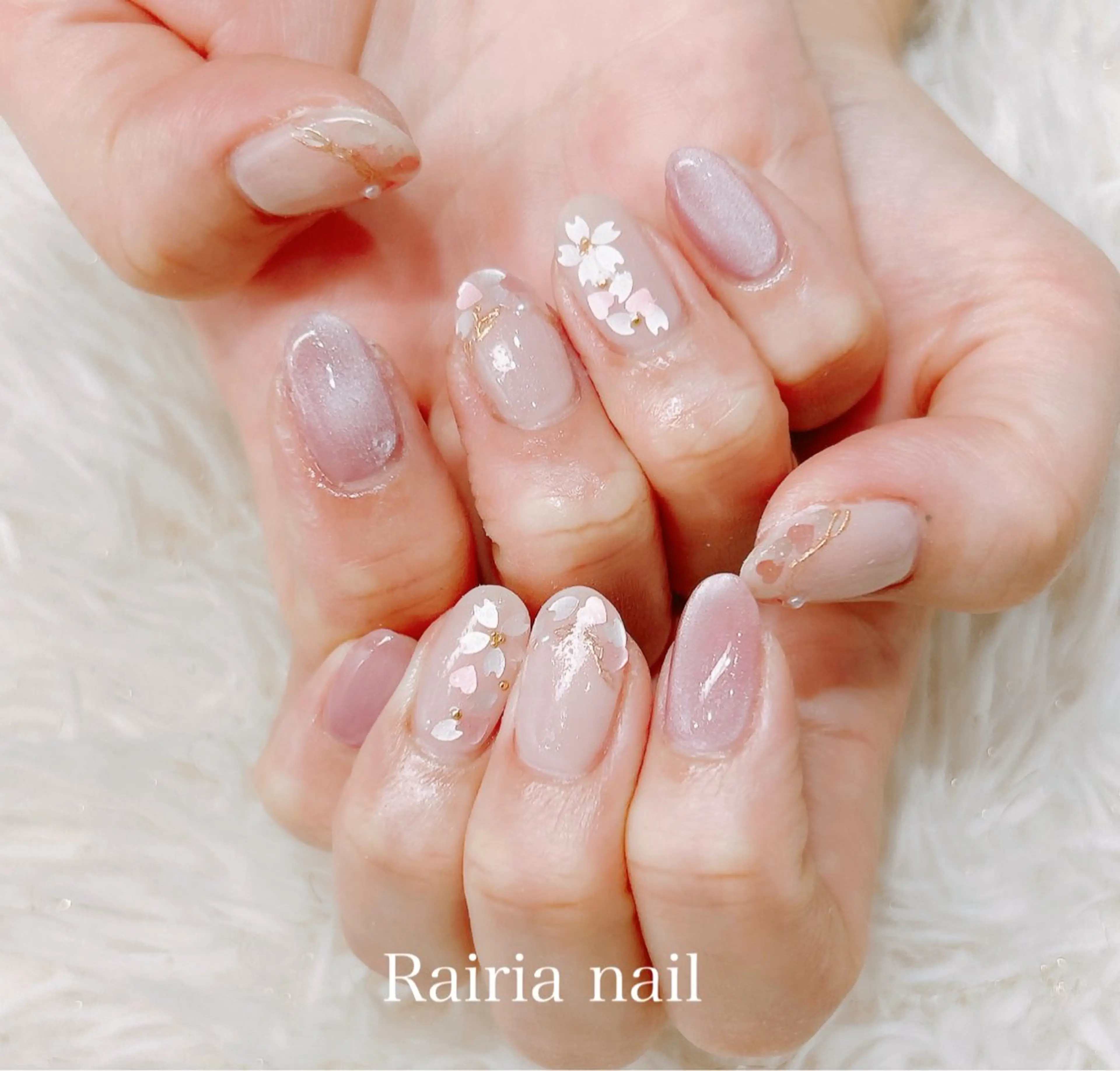 ネイル グリーン 持ち込み Rairia nail本八幡店のネイルデザイン