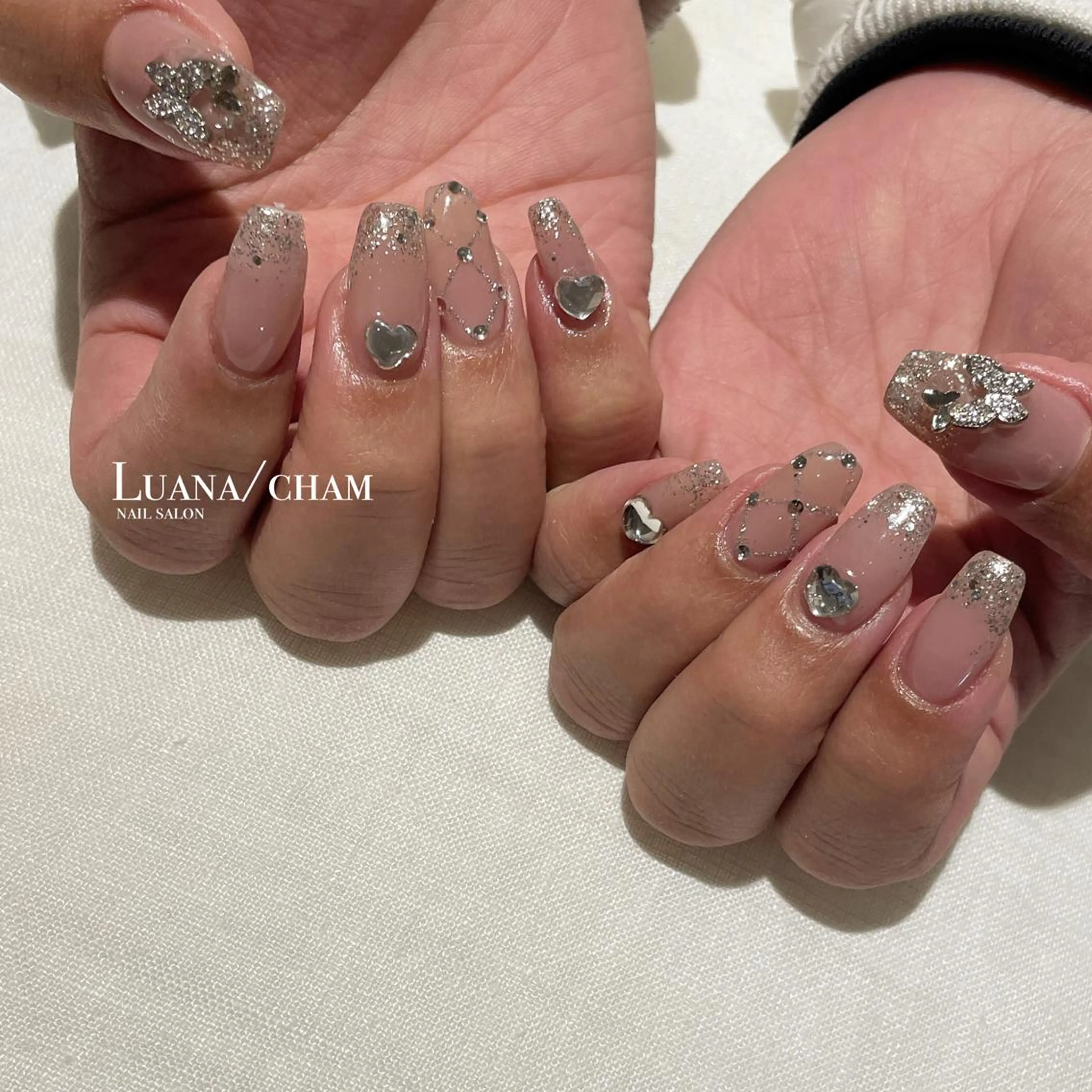 ロング ネイル ハンドネイル nail salon neigeのネイルデザイン