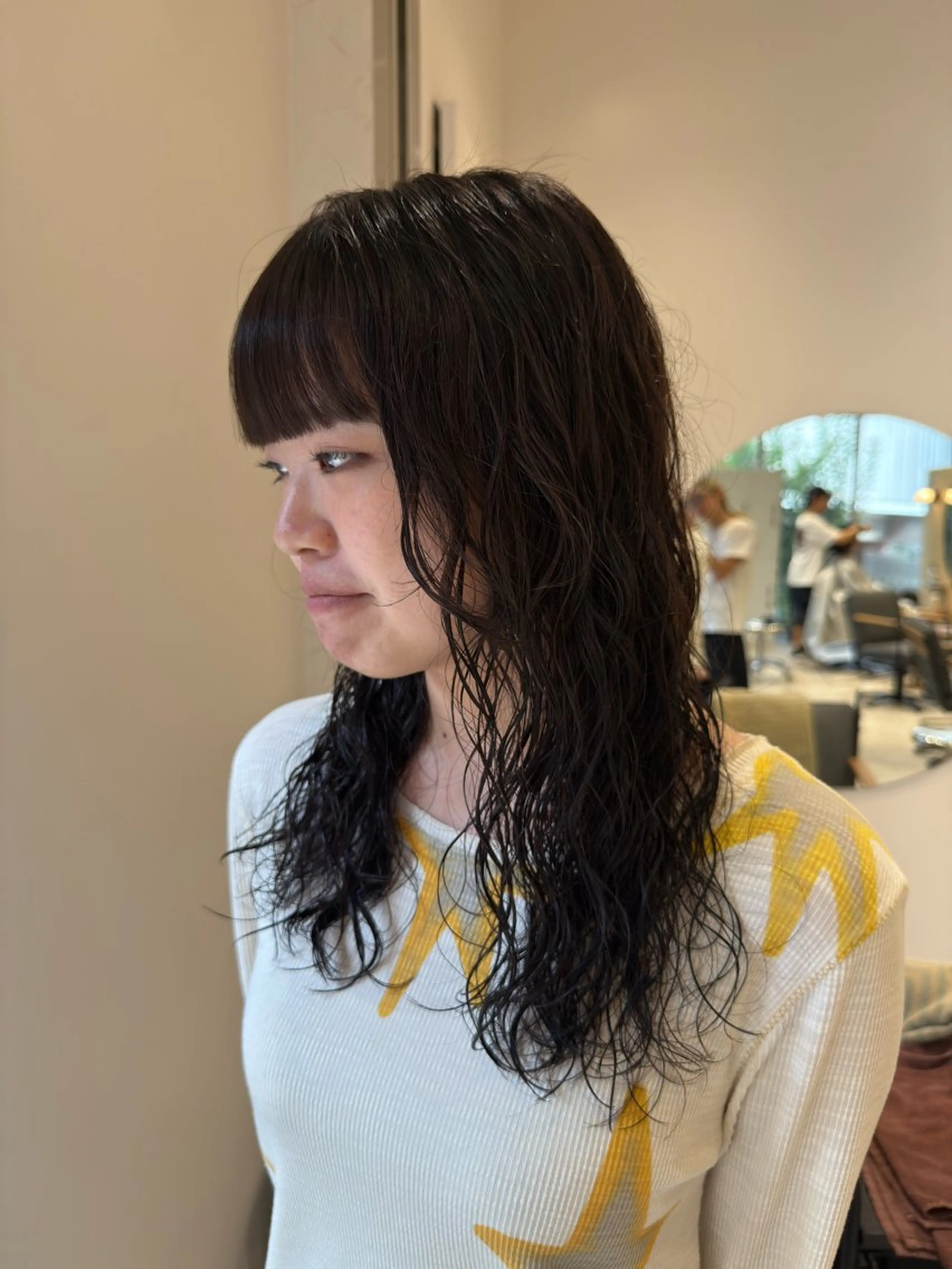 ミディアム カラー パーマ パーマ/ボブ /レイヤー チヒロのヘアスタイル