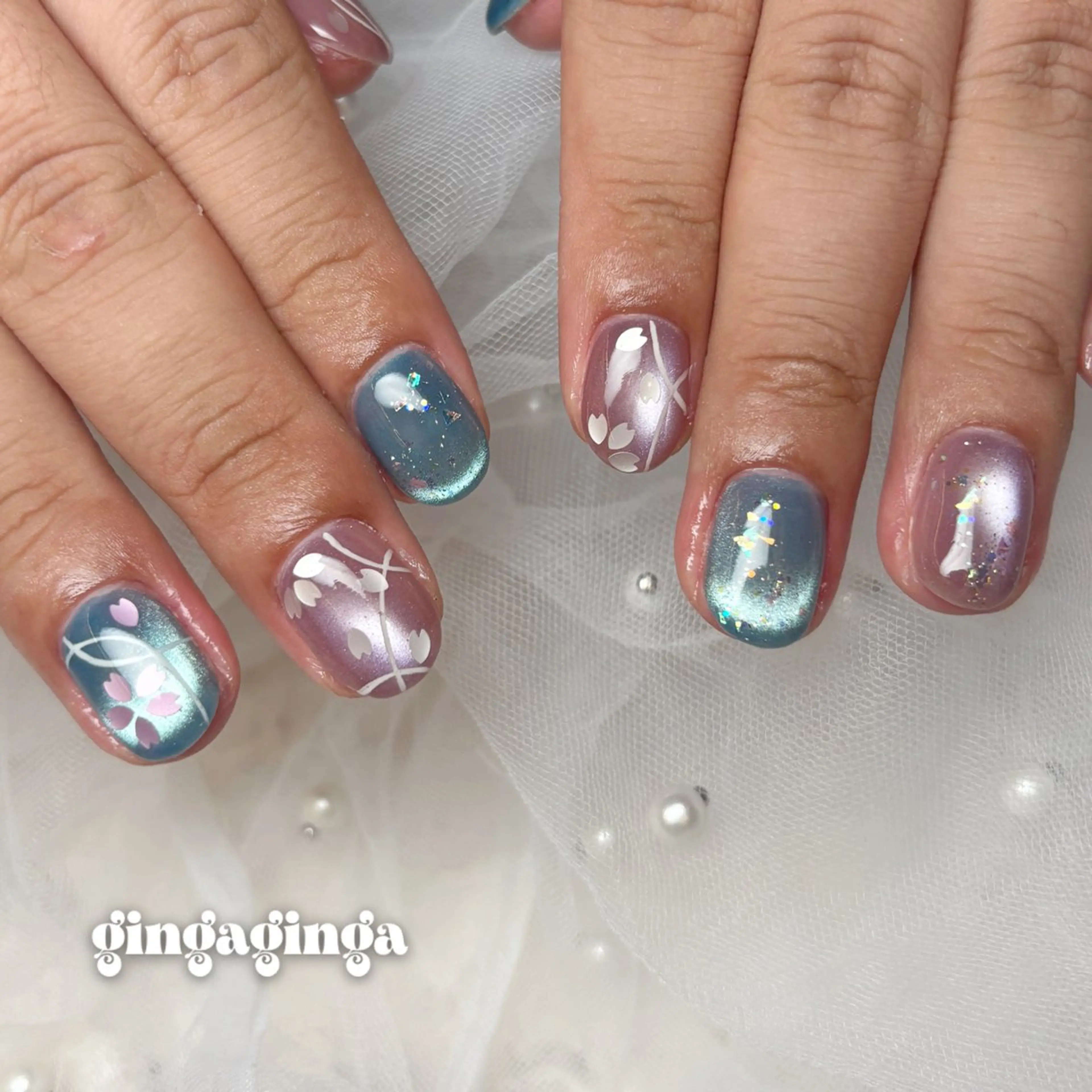 ショート ハンドネイル watanabe miyuuのネイルデザイン