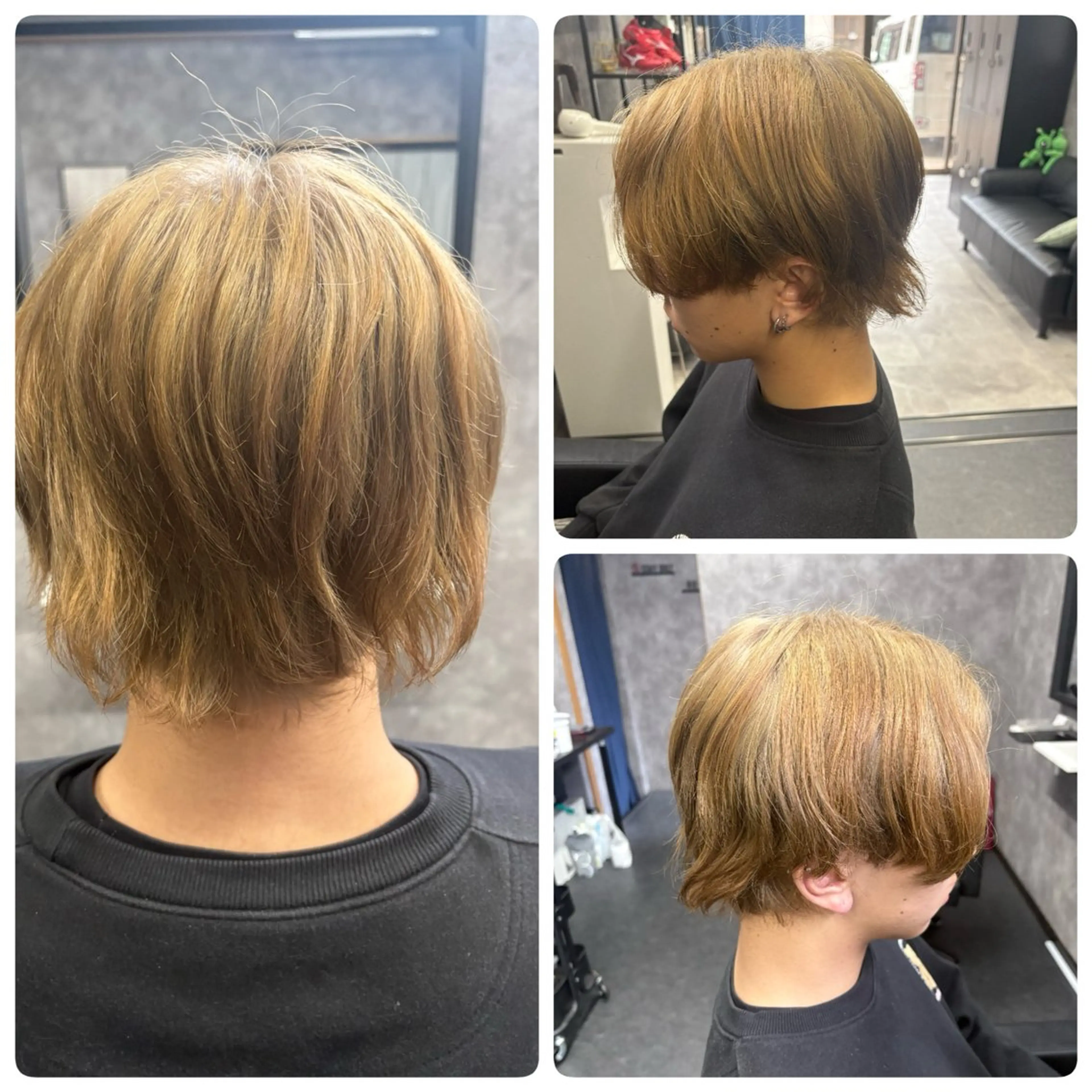 カラー メンズ ダブルカラー ヘアカラー ヘアーメイクマロン ヘアーメイクマロンのヘアスタイル