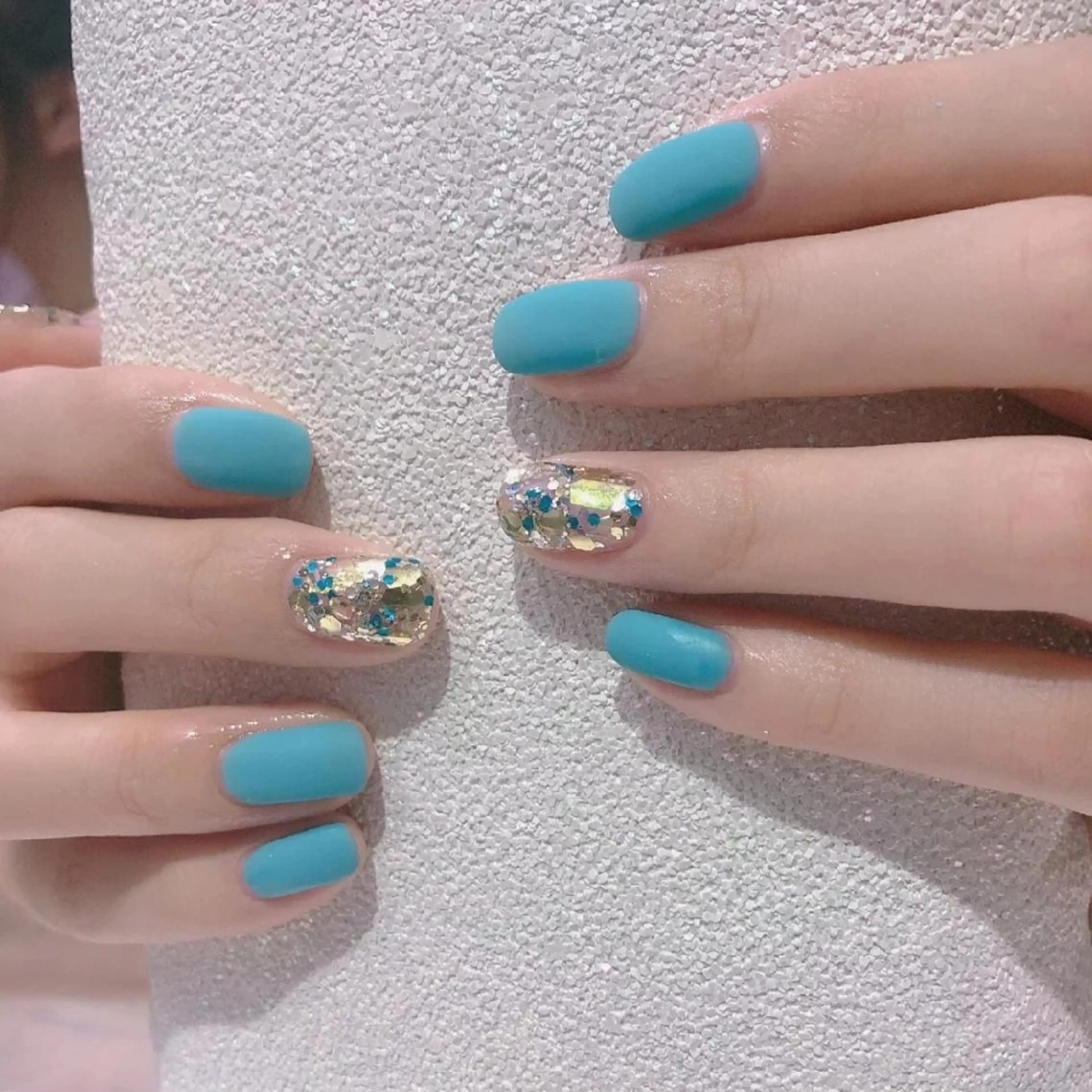 ネイル ネイリストゆか💅 長さだし、深爪矯正のネイルデザイン