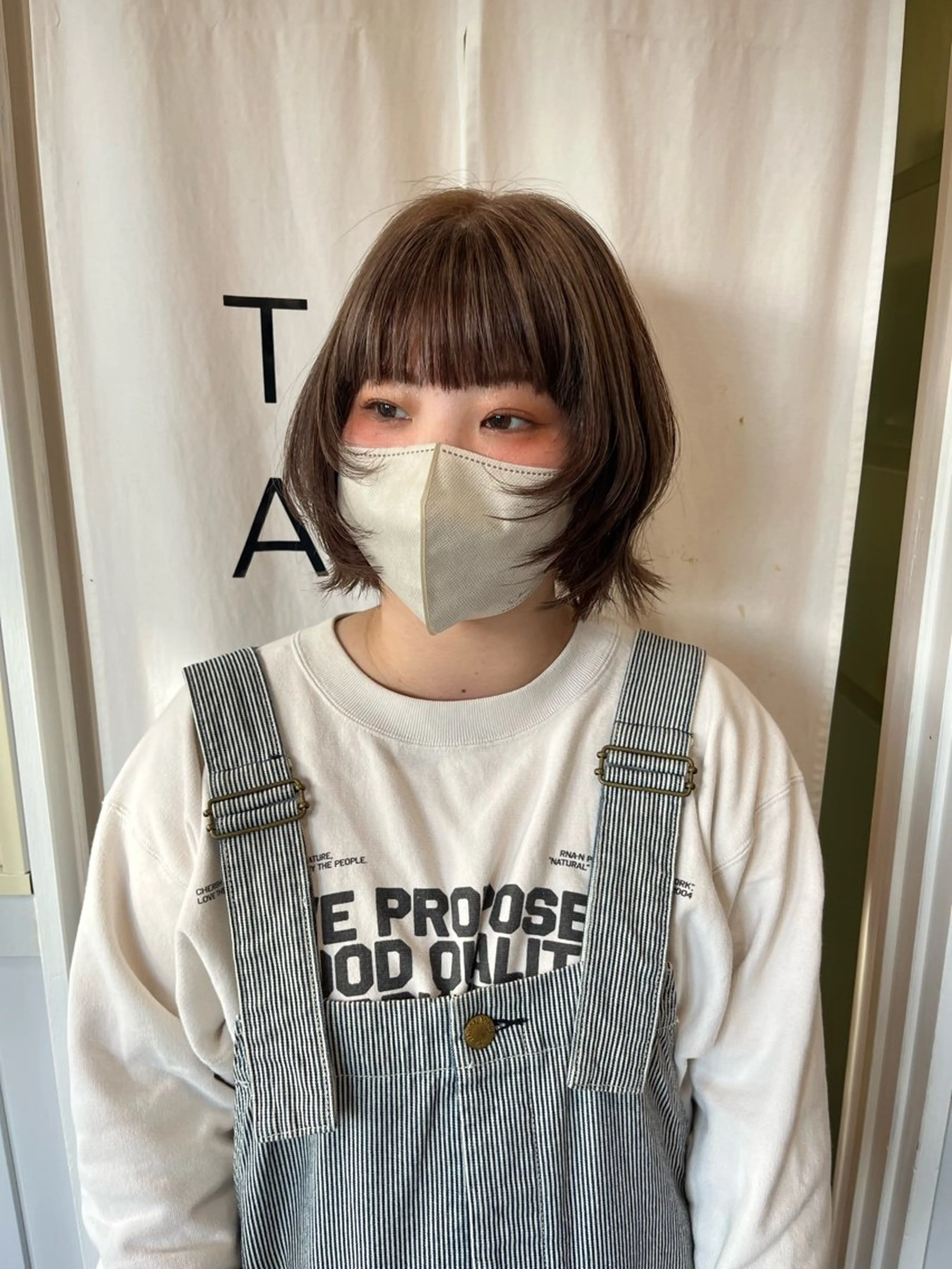 ミディアム カット ヘアカラー 金沢市/美容師/ 岡島由希美のマツエク・マツパデザイン