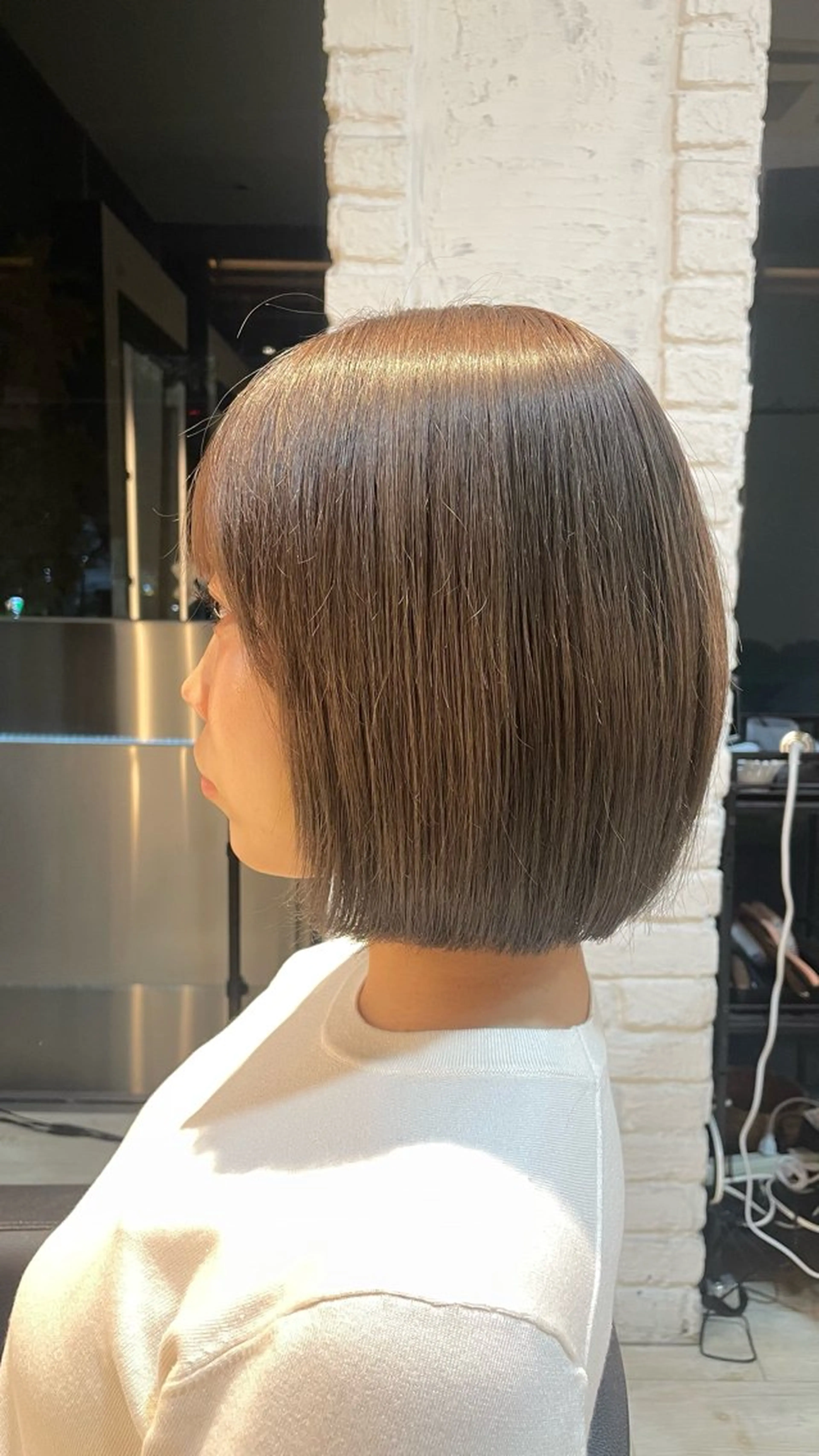 【透明感カラー⟡.·】メンテナンスカット＋ワンカラー＋うるおいトリートメント🍩🤎の写真