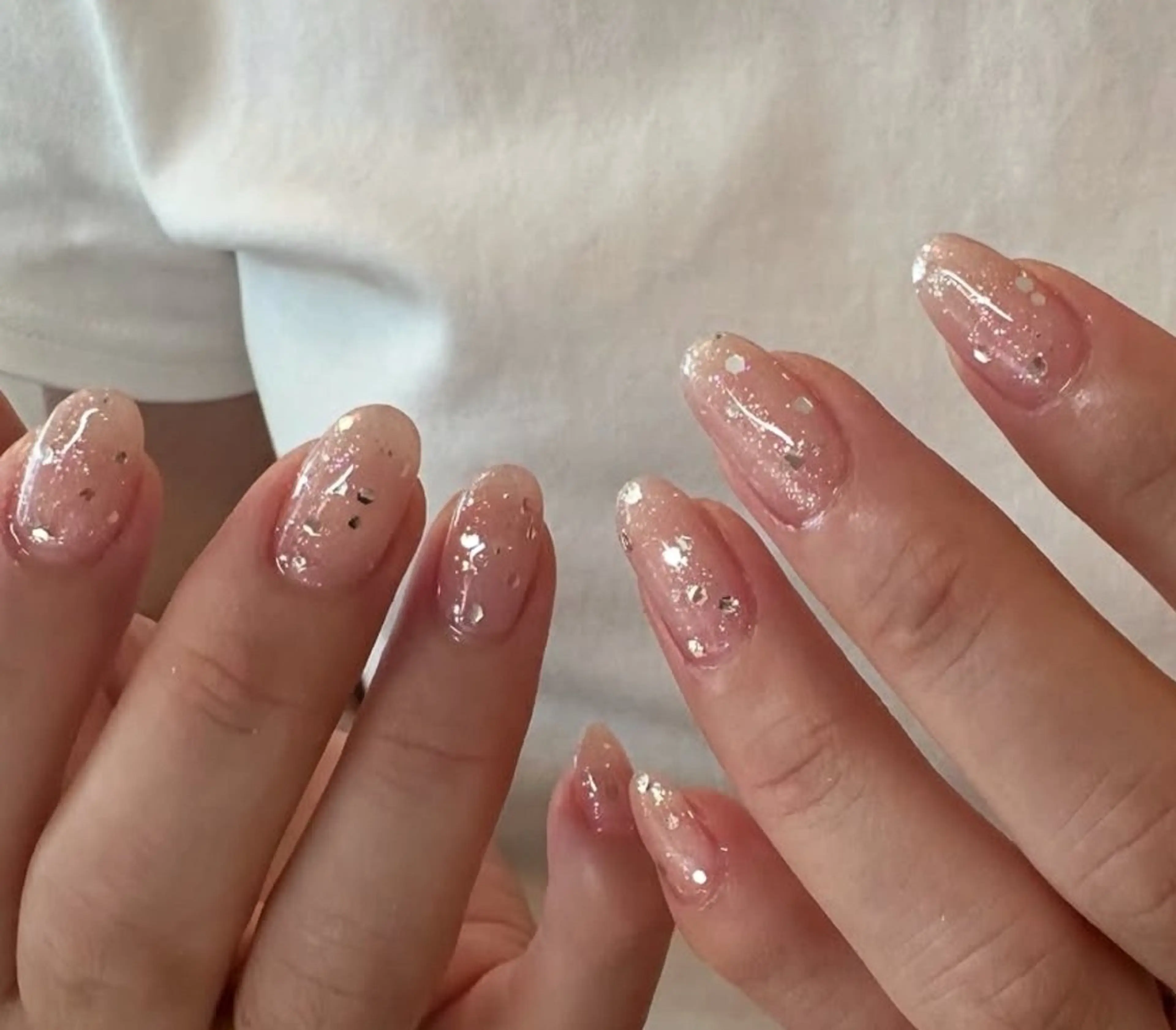 ネイル フラッシュネイル ジェルネイル キラキラネイル ラメ(グリッター) マグネットネイル ハンドネイル tamu nail 　金町のネイルデザイン